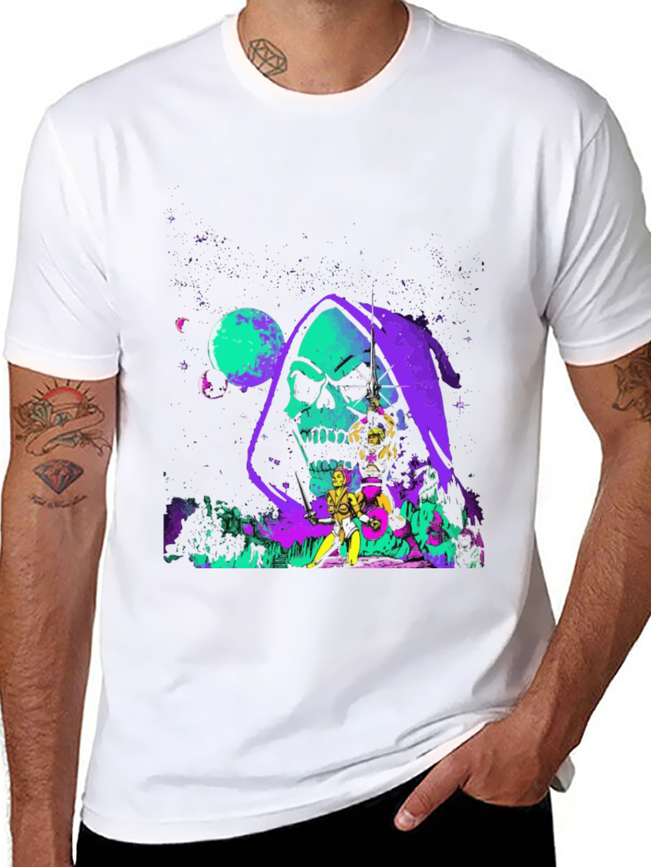 He-Man Skeletor Graphic T-Shirt