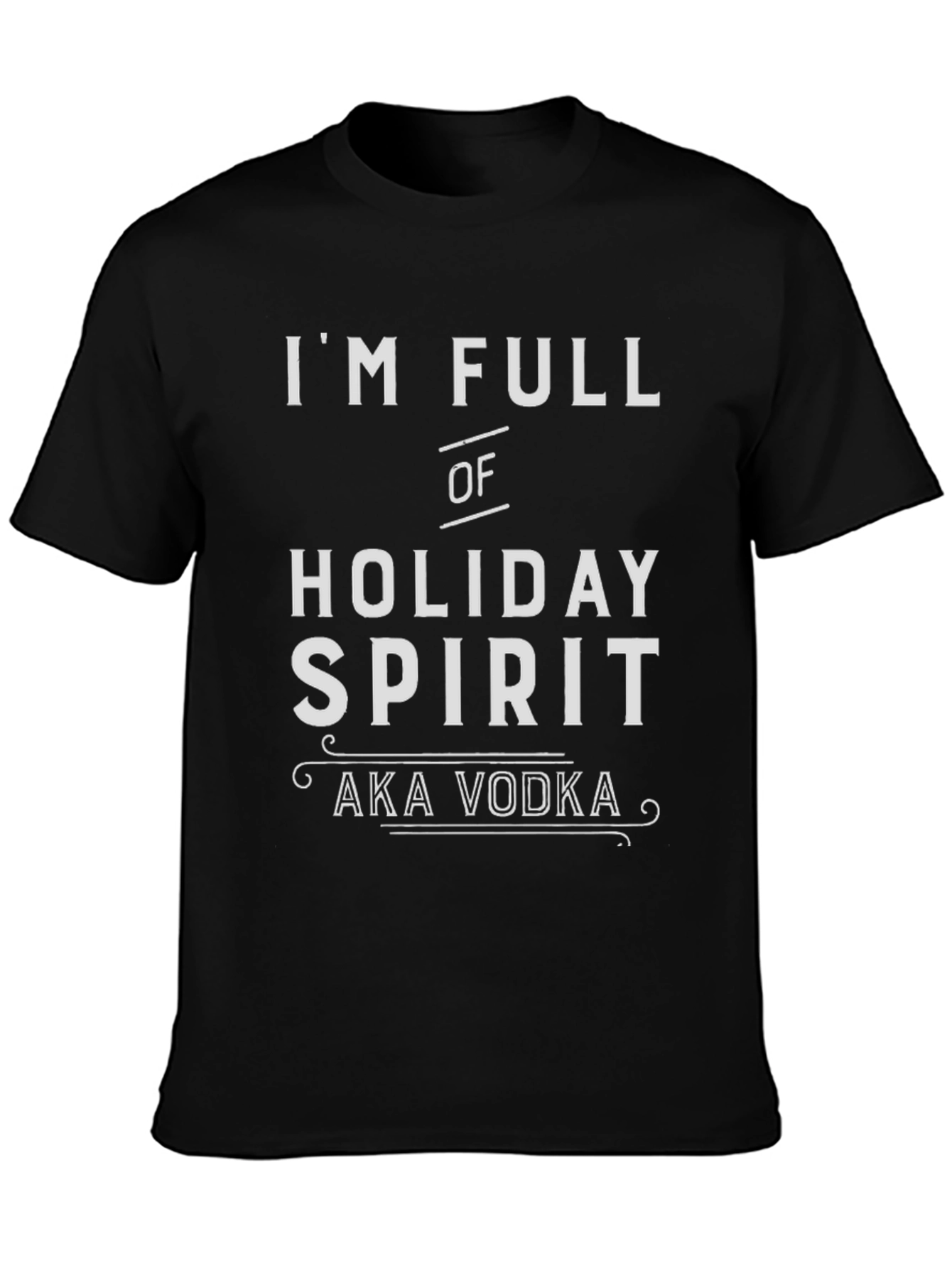 Holiday Spirit Vodka Humor T-Shirt