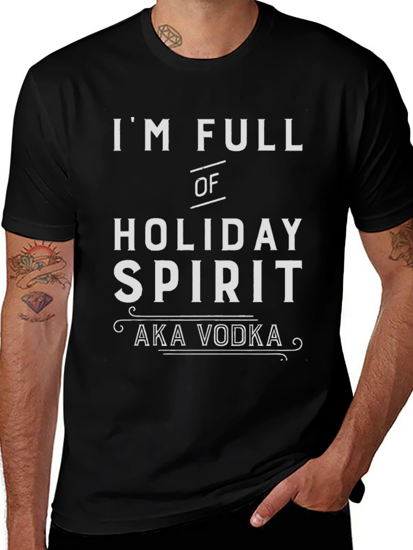 Holiday Spirit Vodka Humor T-Shirt