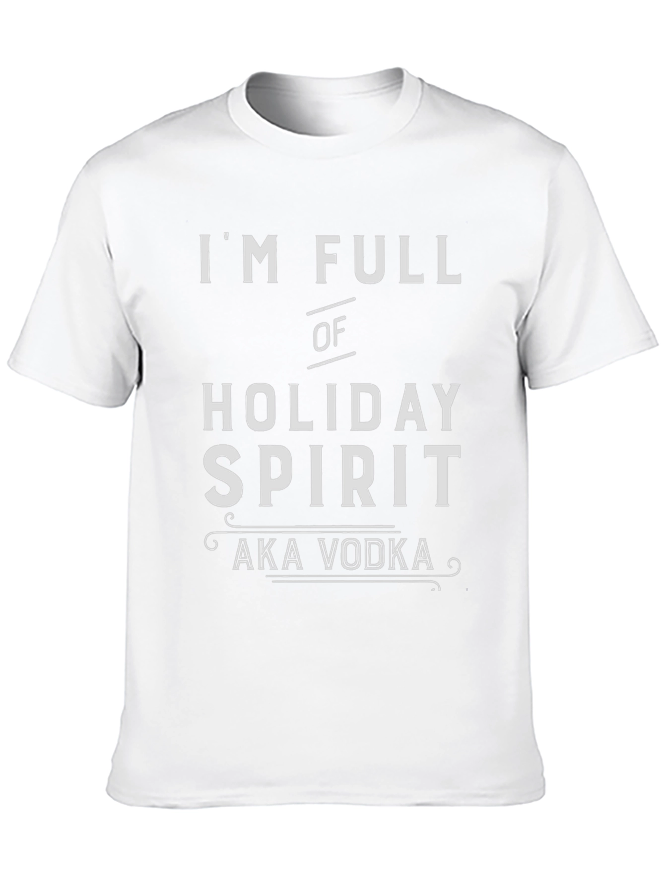Holiday Spirit Vodka Humor T-Shirt