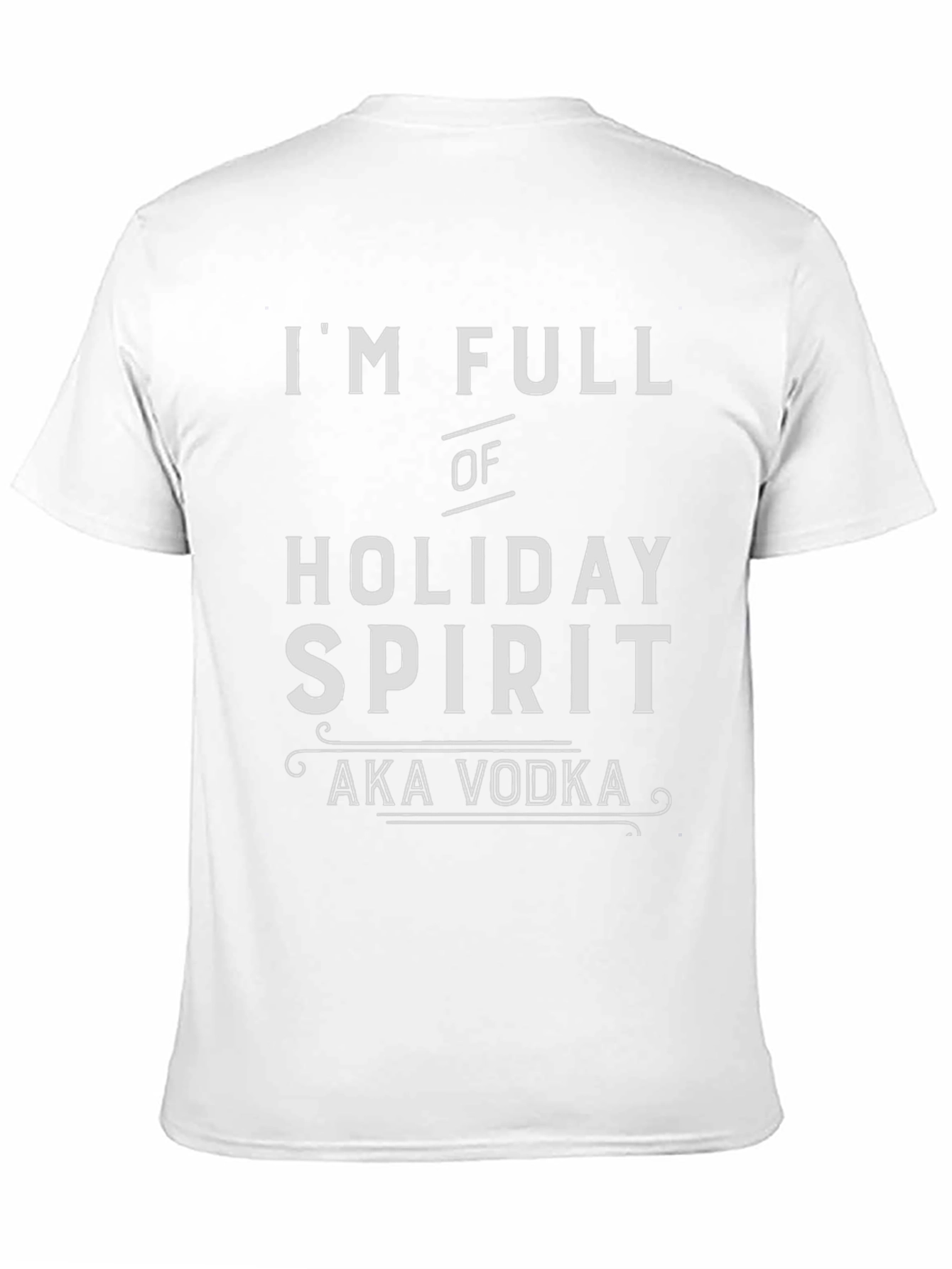 Holiday Spirit Vodka Humor T-Shirt