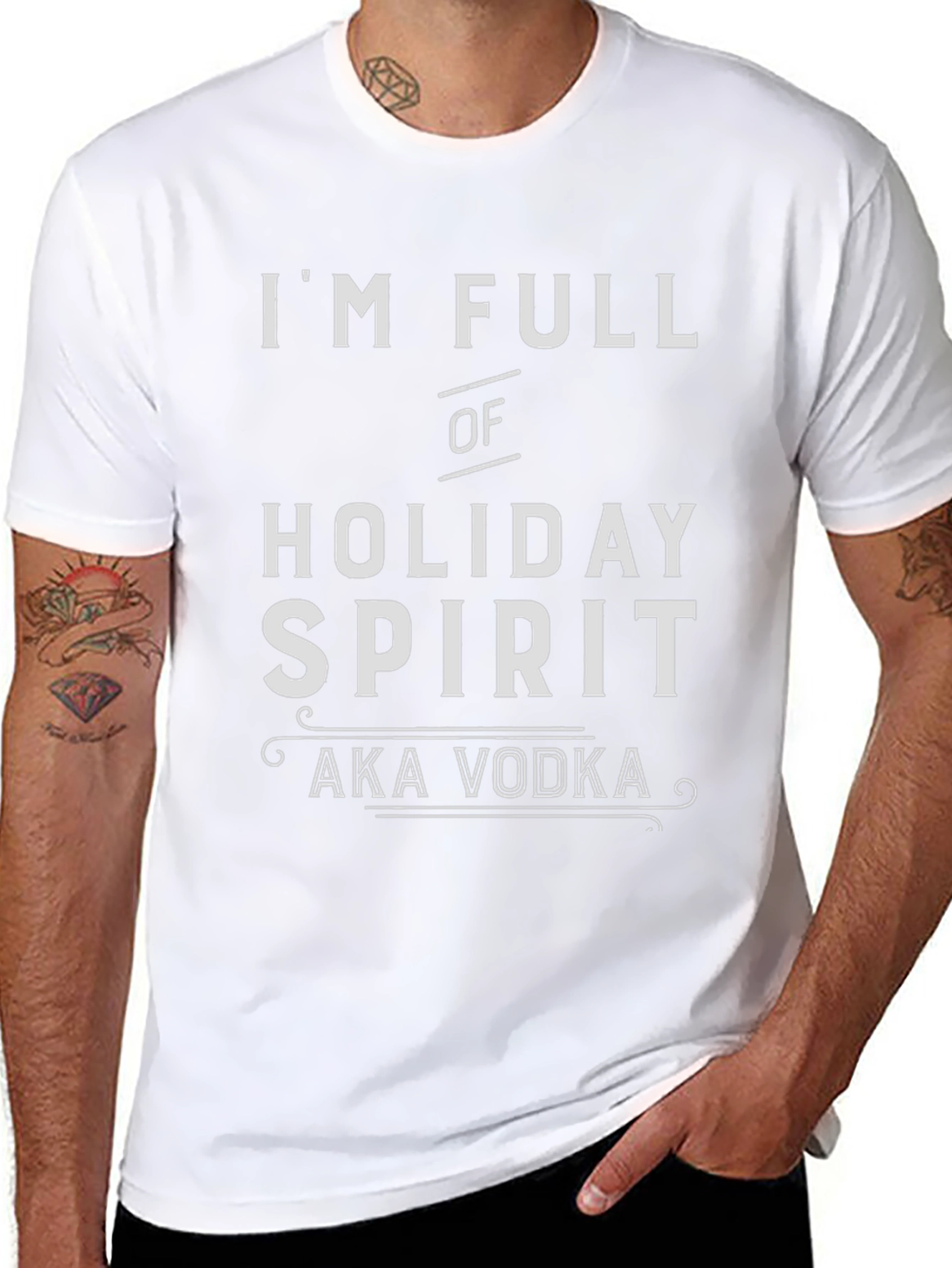 Holiday Spirit Vodka Humor T-Shirt