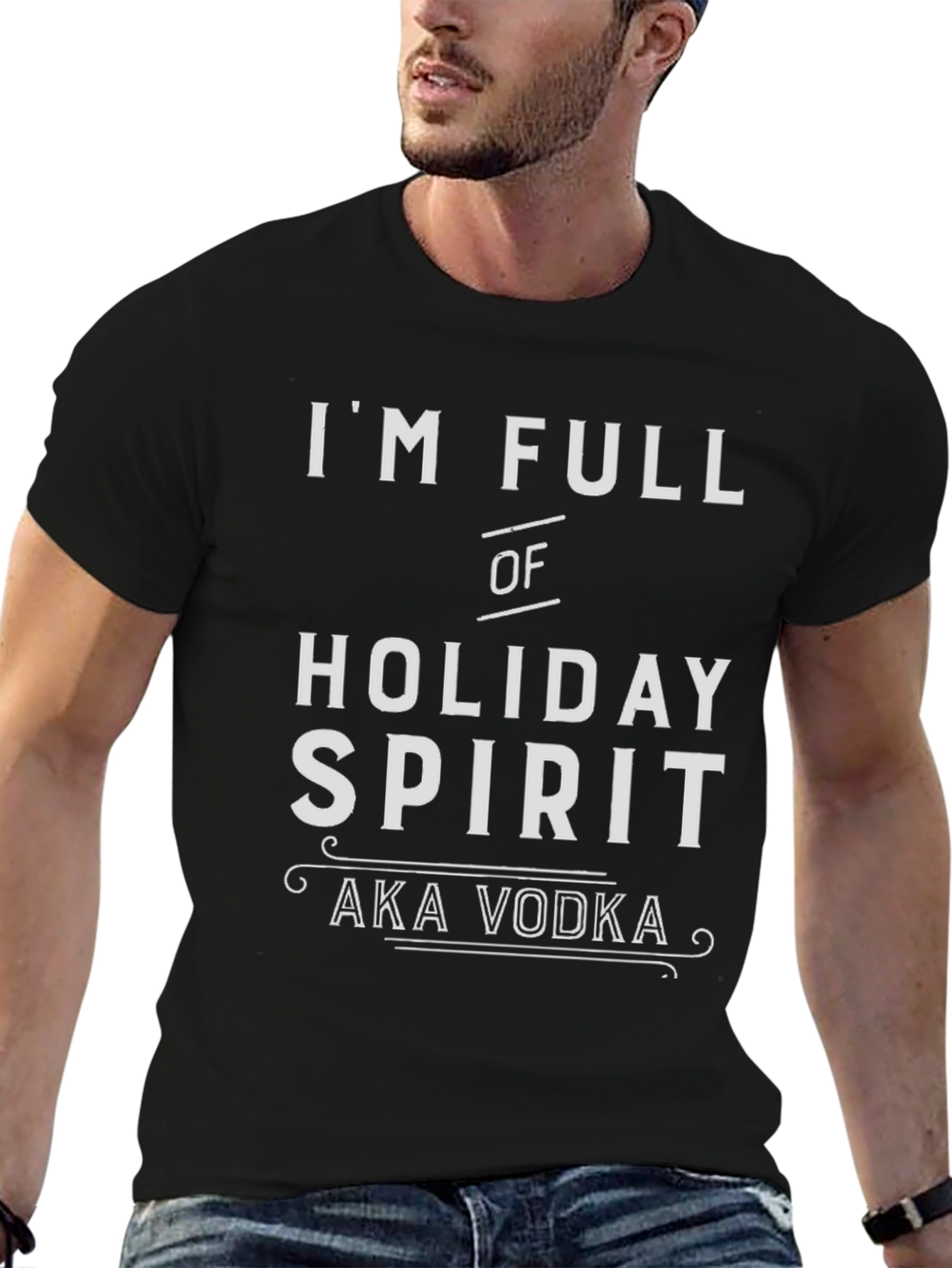 Holiday Spirit Vodka Humor T-Shirt