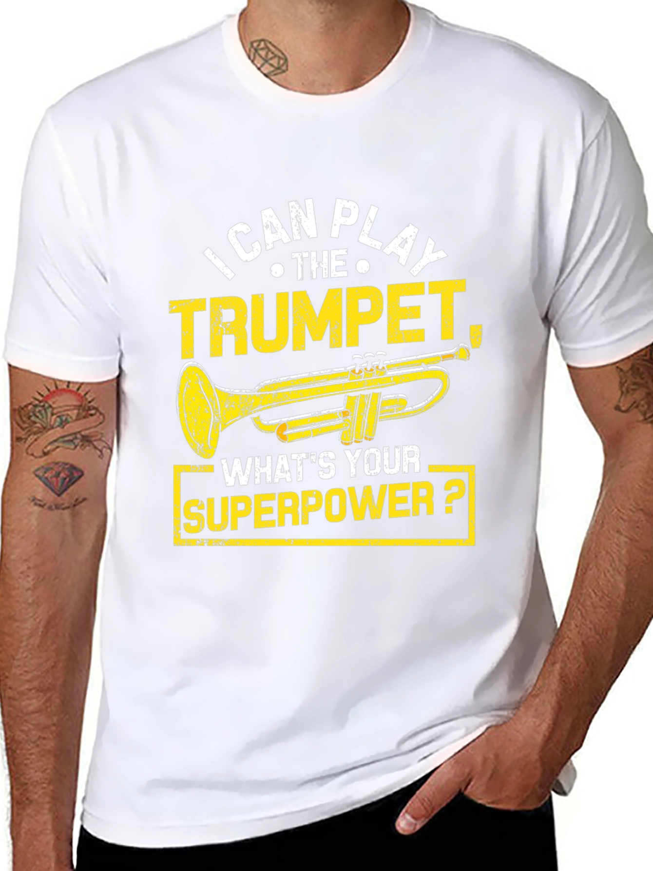 I Can Play Trumpet Black T-Shirt