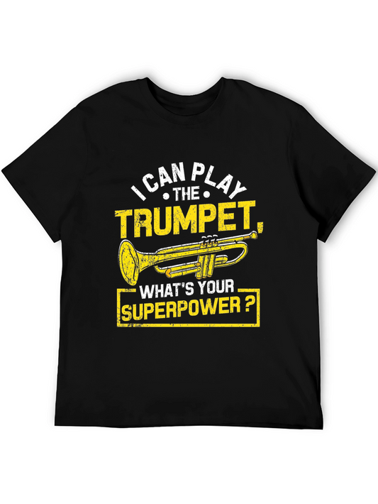 I Can Play Trumpet Black T-Shirt