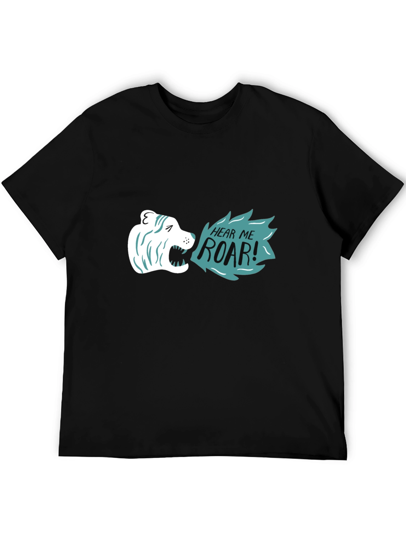 Hear Me Roar Graphic Tee - Black