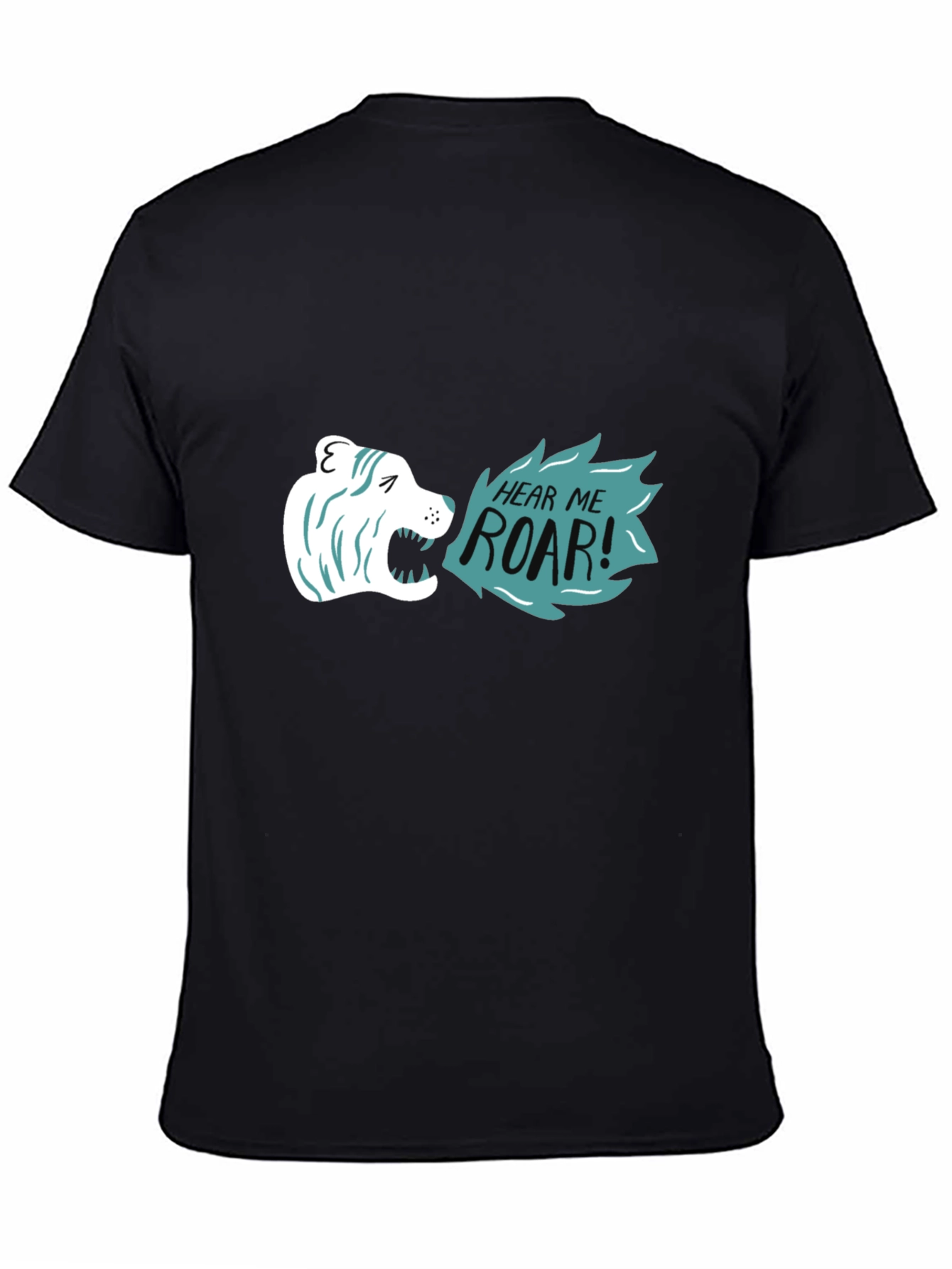 Hear Me Roar Graphic Tee - Black