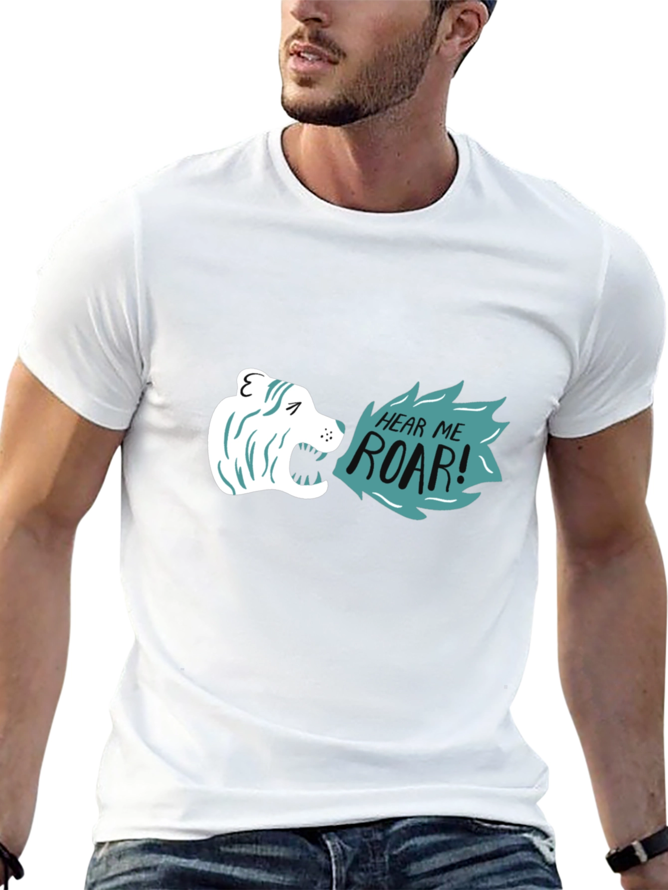 Hear Me Roar Graphic Tee - Black