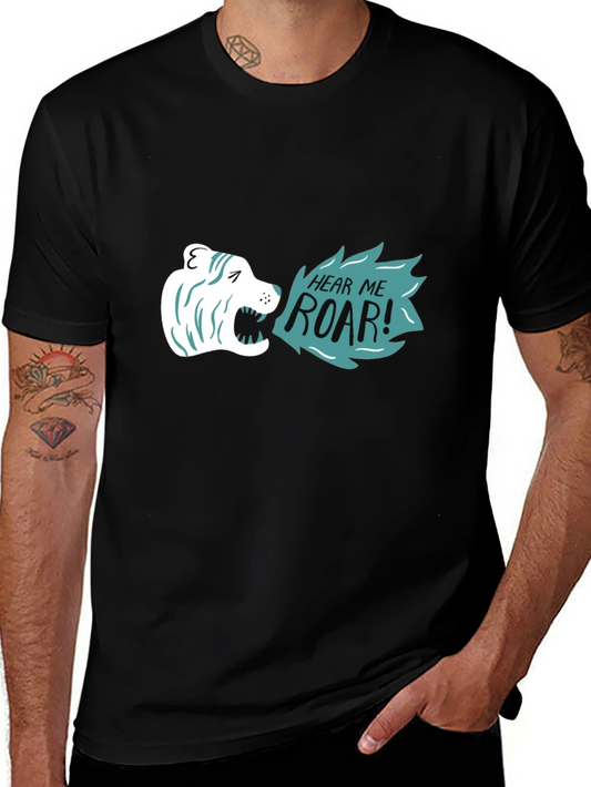 Hear Me Roar Graphic Tee - Black