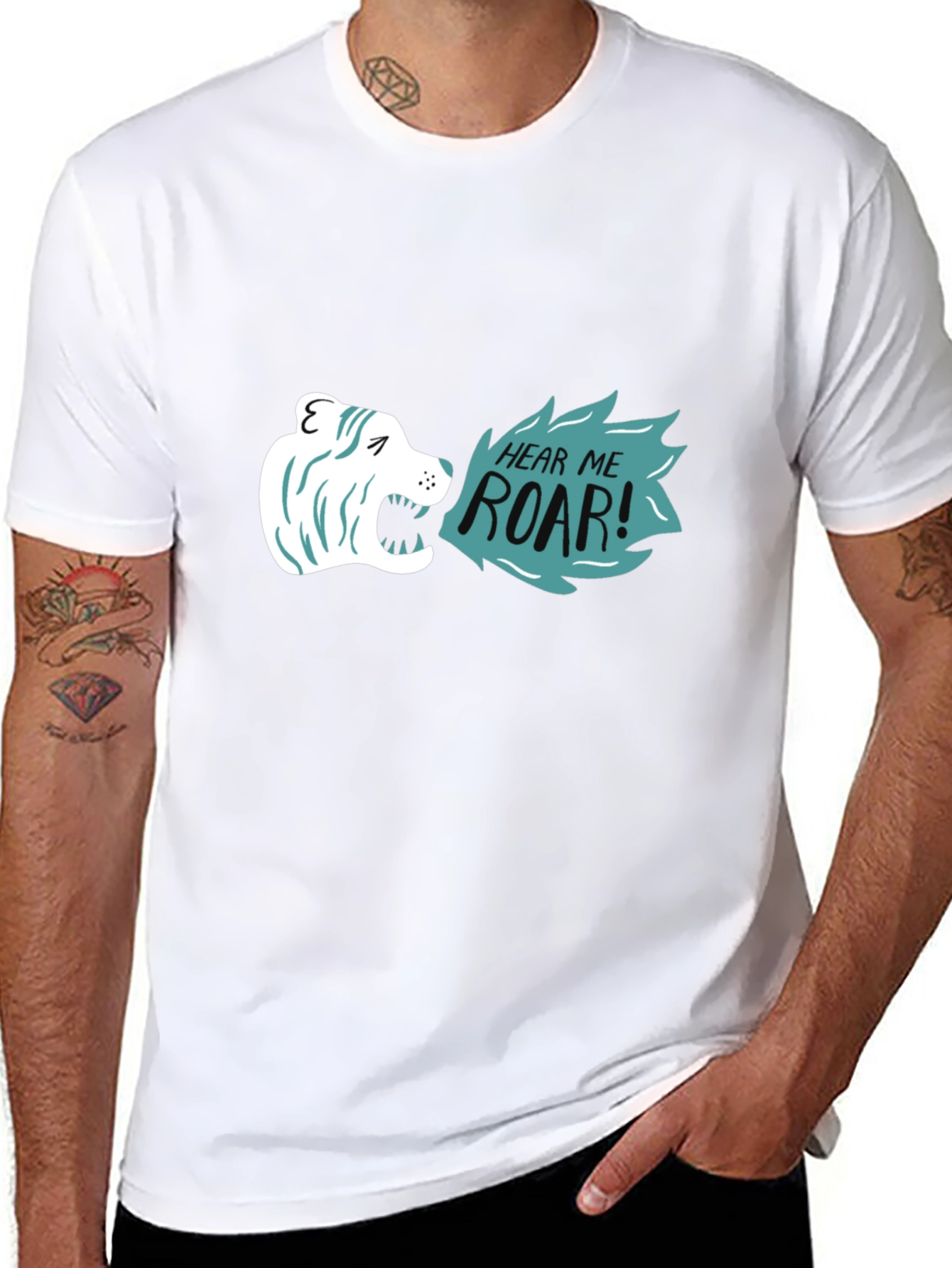 Hear Me Roar Graphic Tee - Black