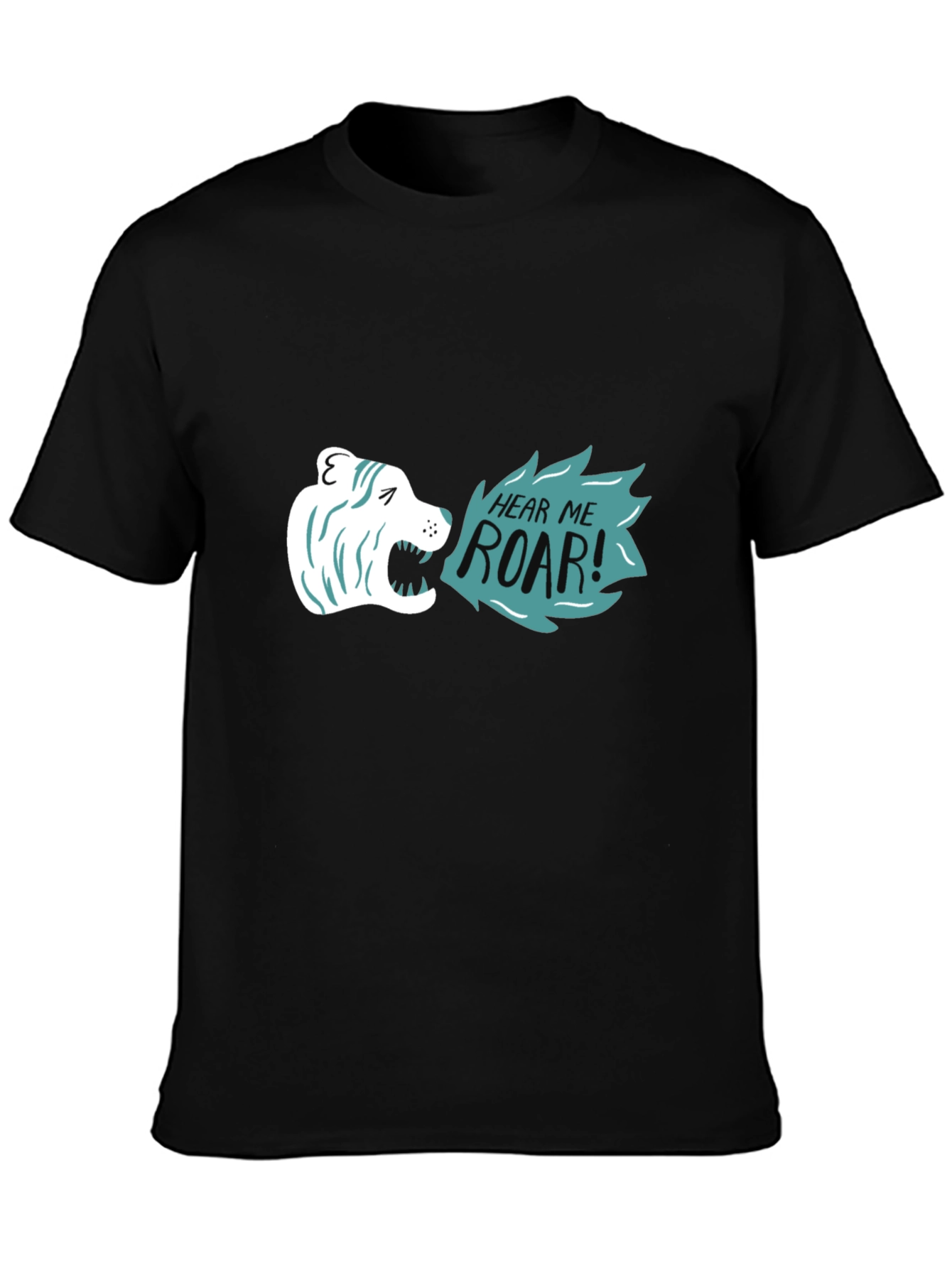 Hear Me Roar Graphic Tee - Black