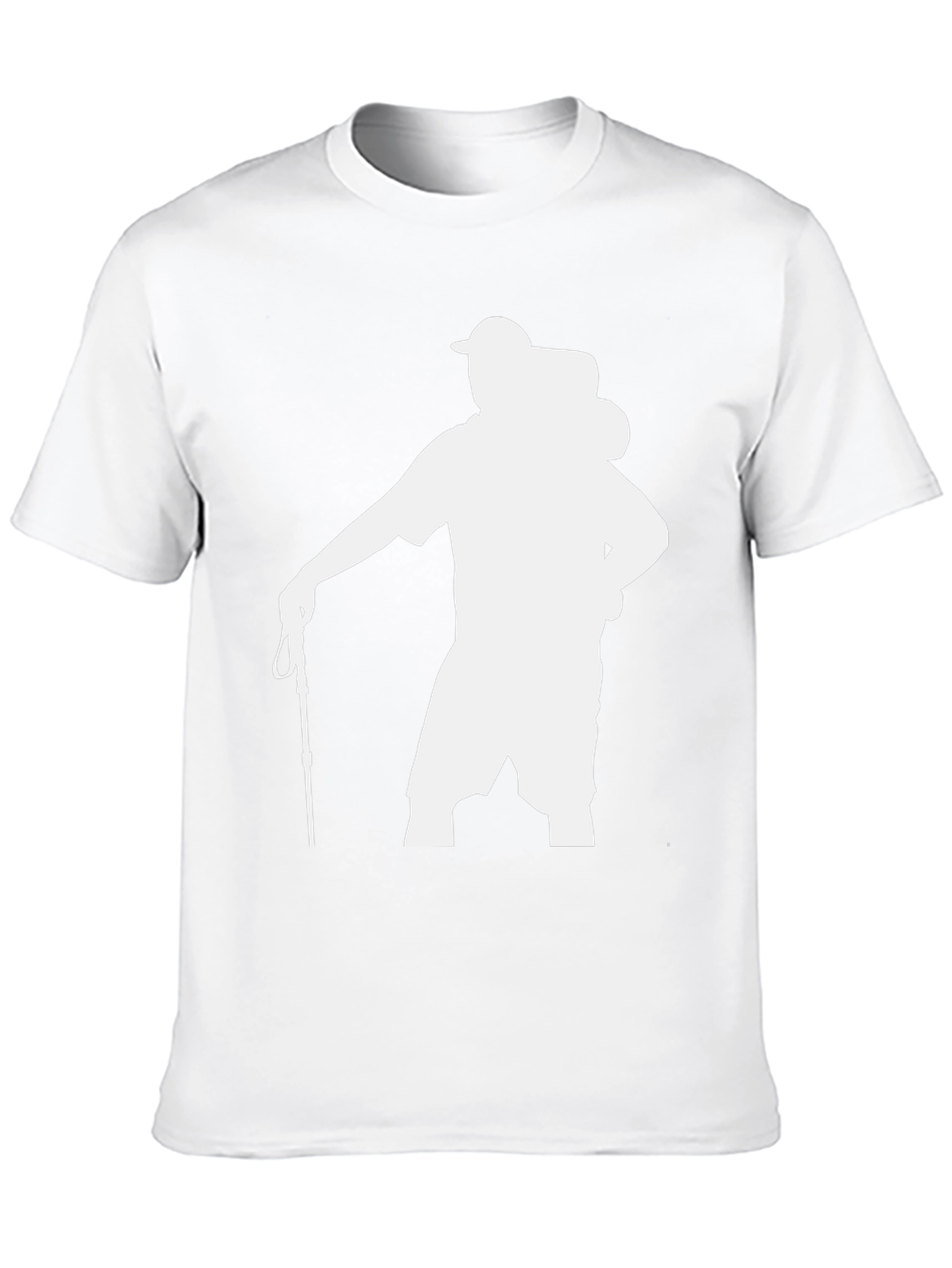 Hiker Silhouette Graphic T-Shirt - Black