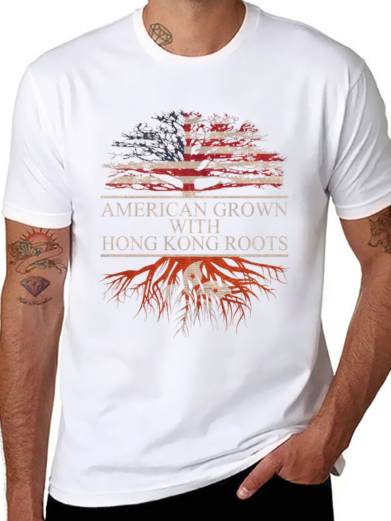 American Grown Hong Kong Roots T-Shirt