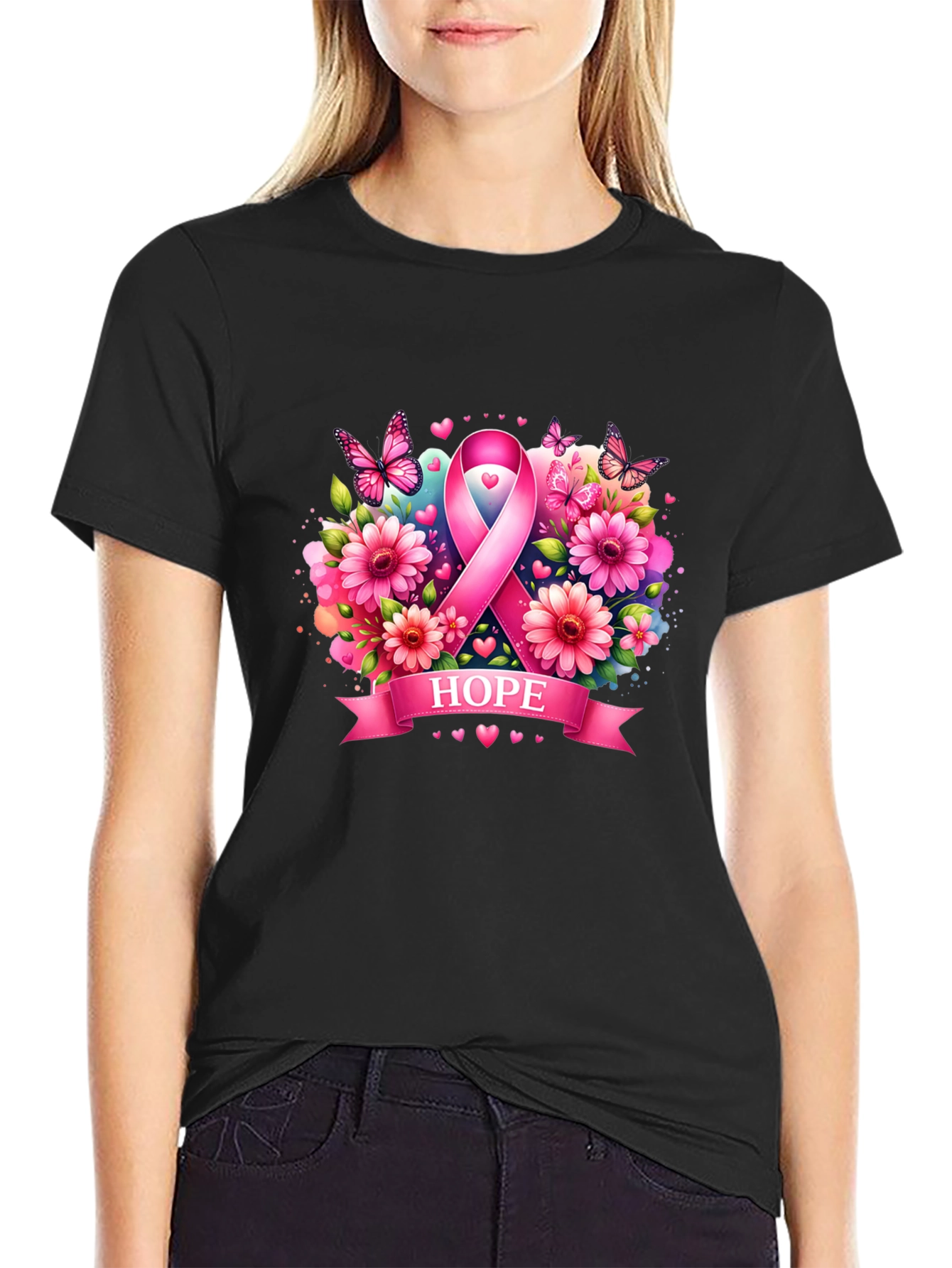 Hope Ribbon Graphic Tee