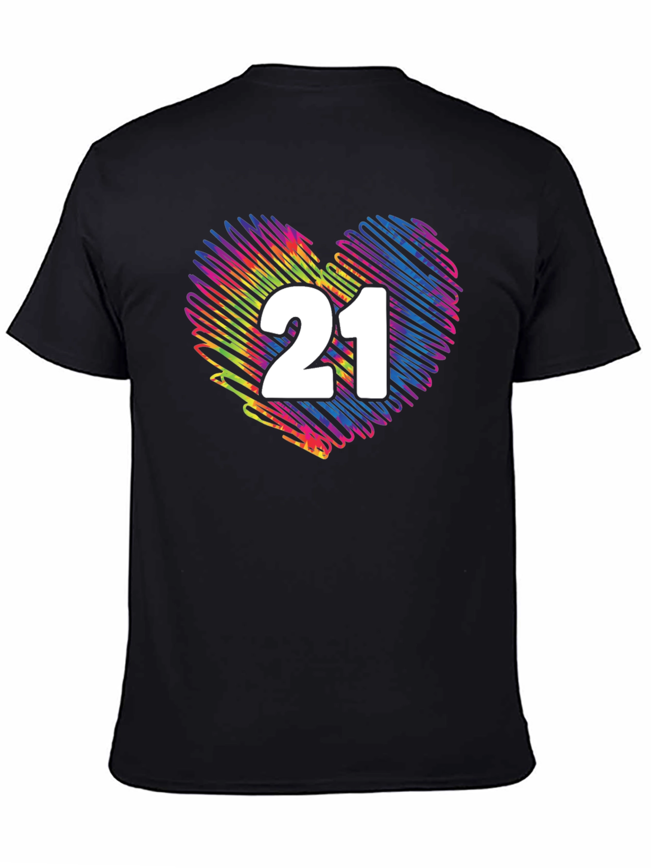 21st Birthday Heart Graphic T-Shirt