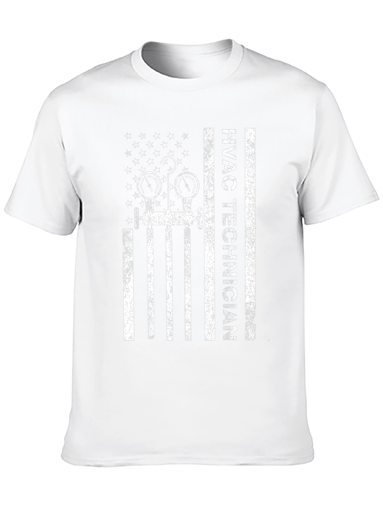 HVAC Technician American Flag T-Shirt