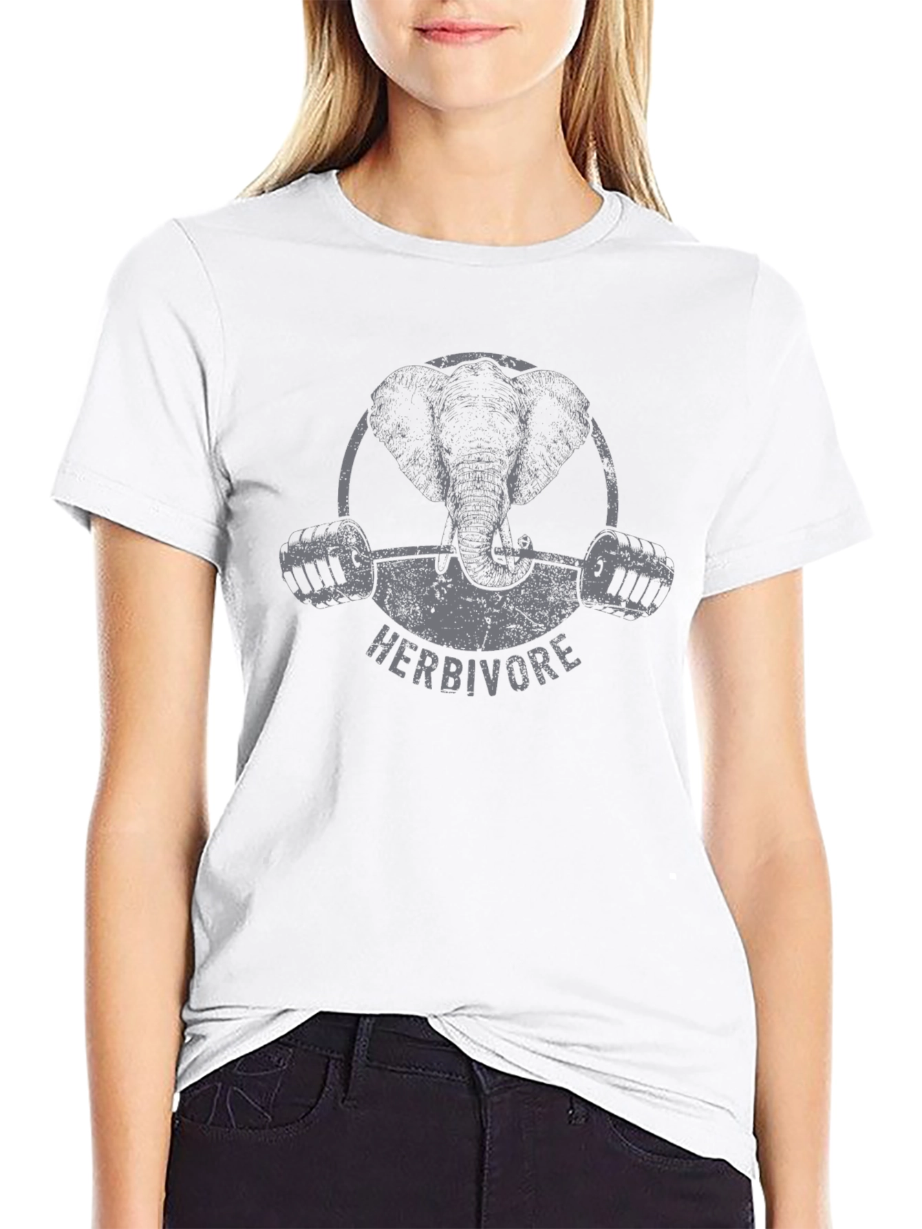 Herbivore Elephant Gym T-Shirt - Black