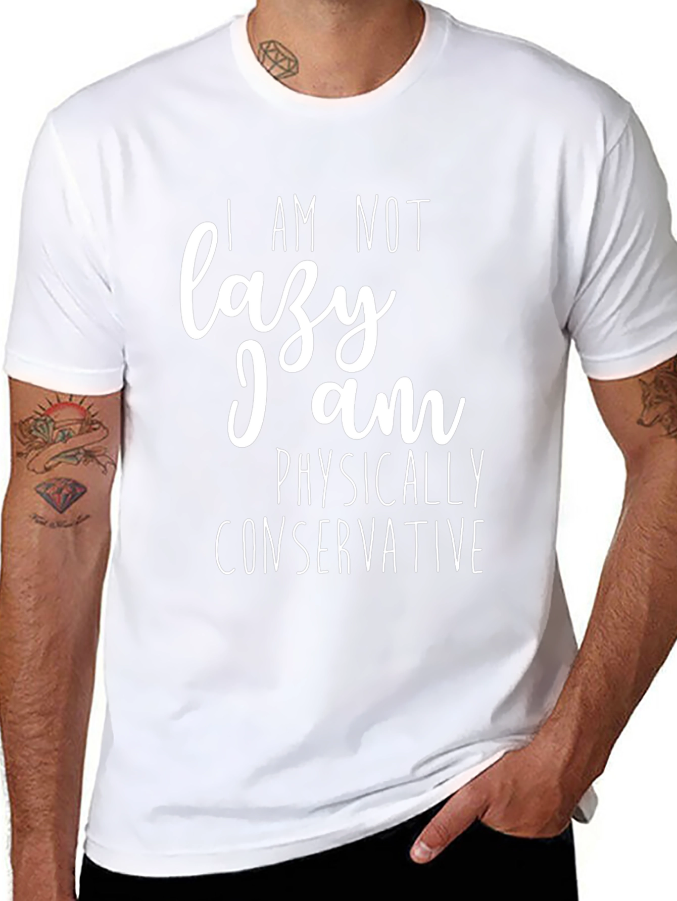 I Am Not Lazy T-Shirt - Funny Graphic Tee