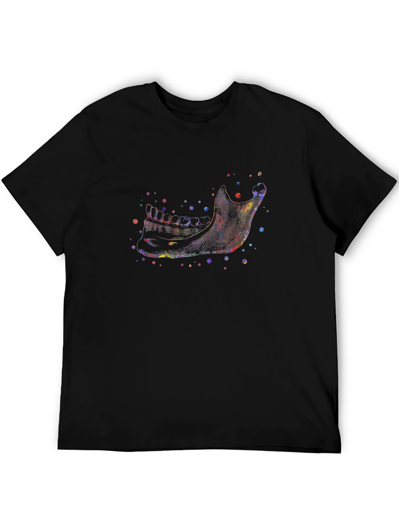 Anatomical Jawbone Graphic T-Shirt - Black