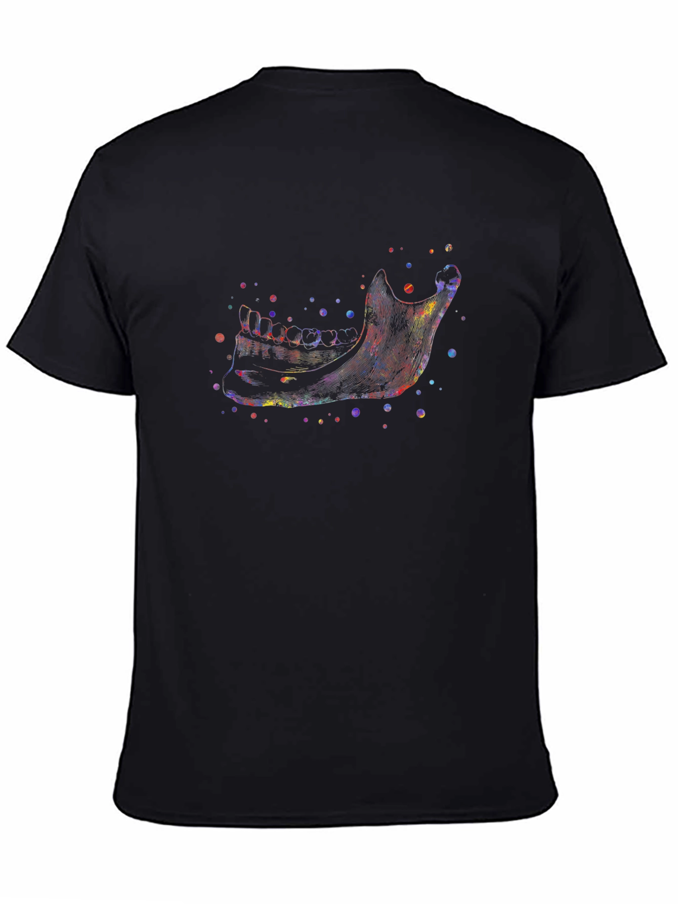 Anatomical Jawbone Graphic T-Shirt - Black