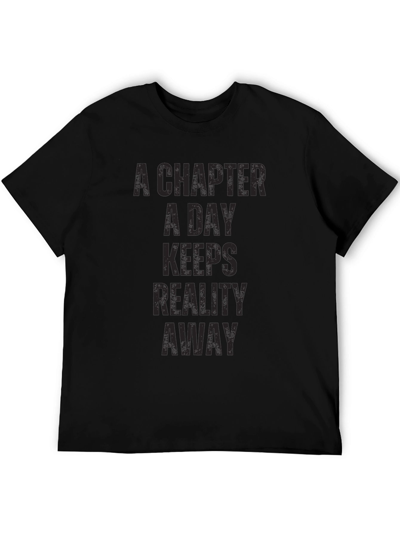 A Chapter A Day T-Shirt - Black Novelty Tee
