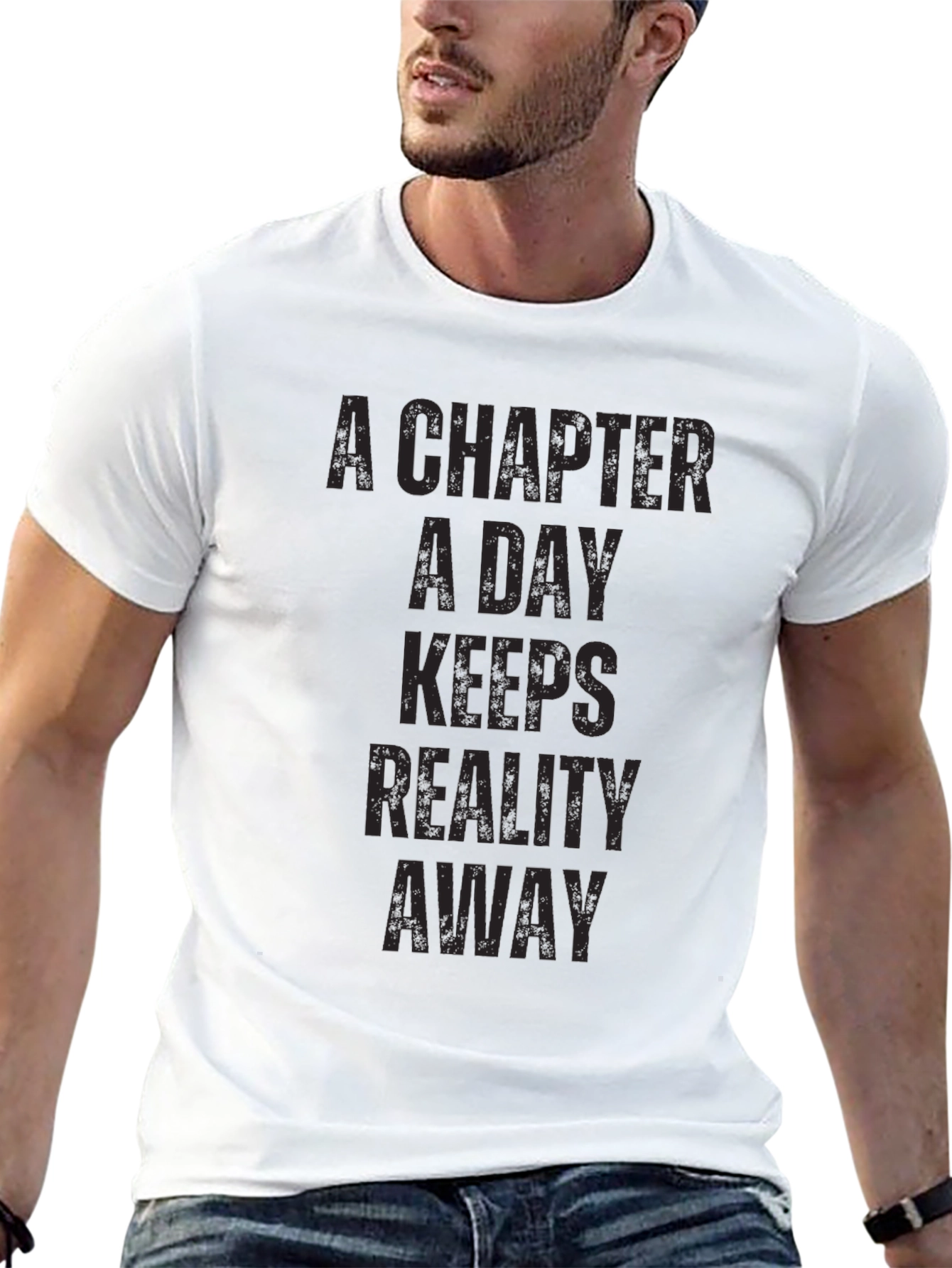 A Chapter A Day T-Shirt - Black Novelty Tee