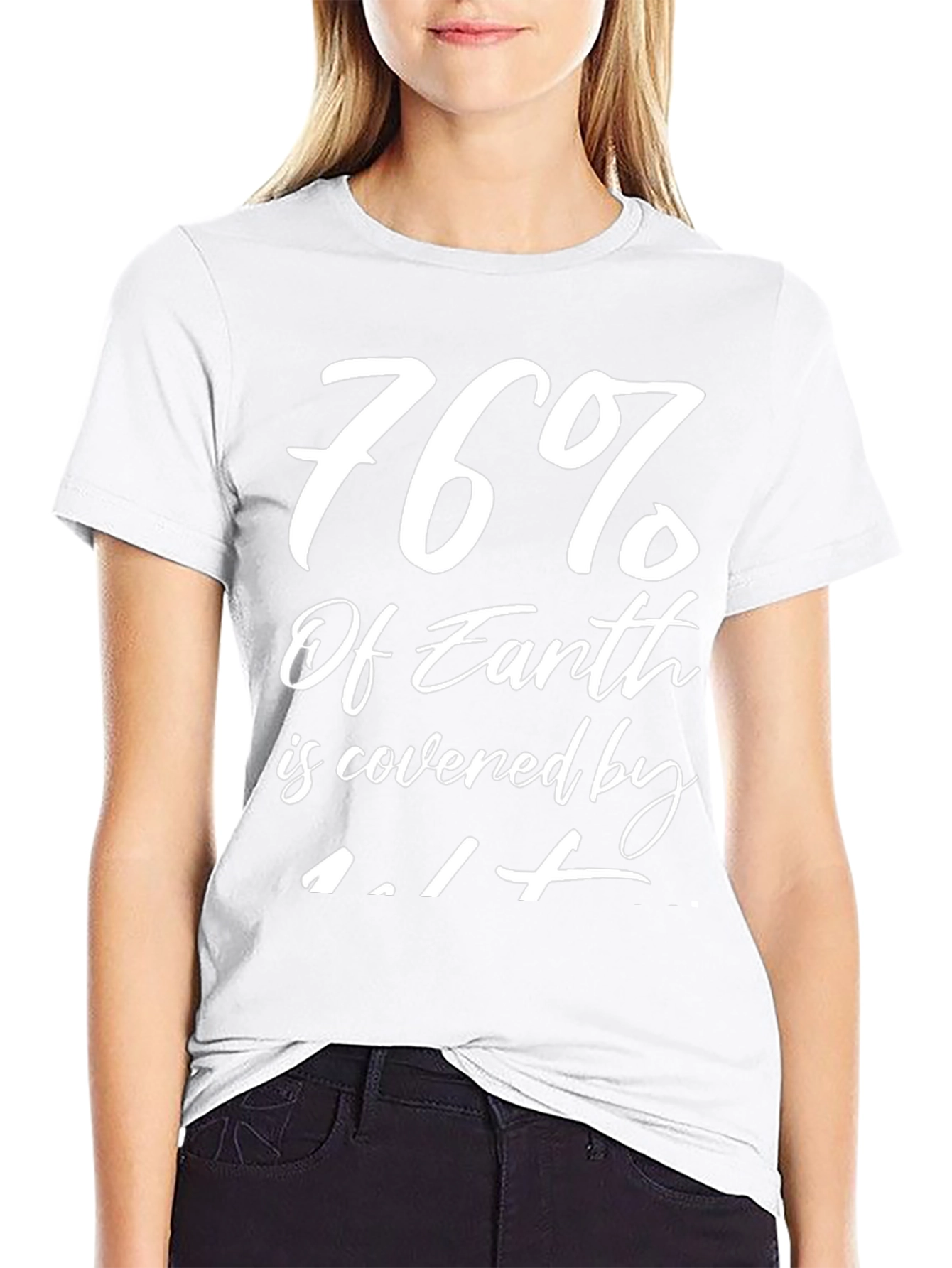 76% of Earth Water T-Shirt Funny Graphic Tee