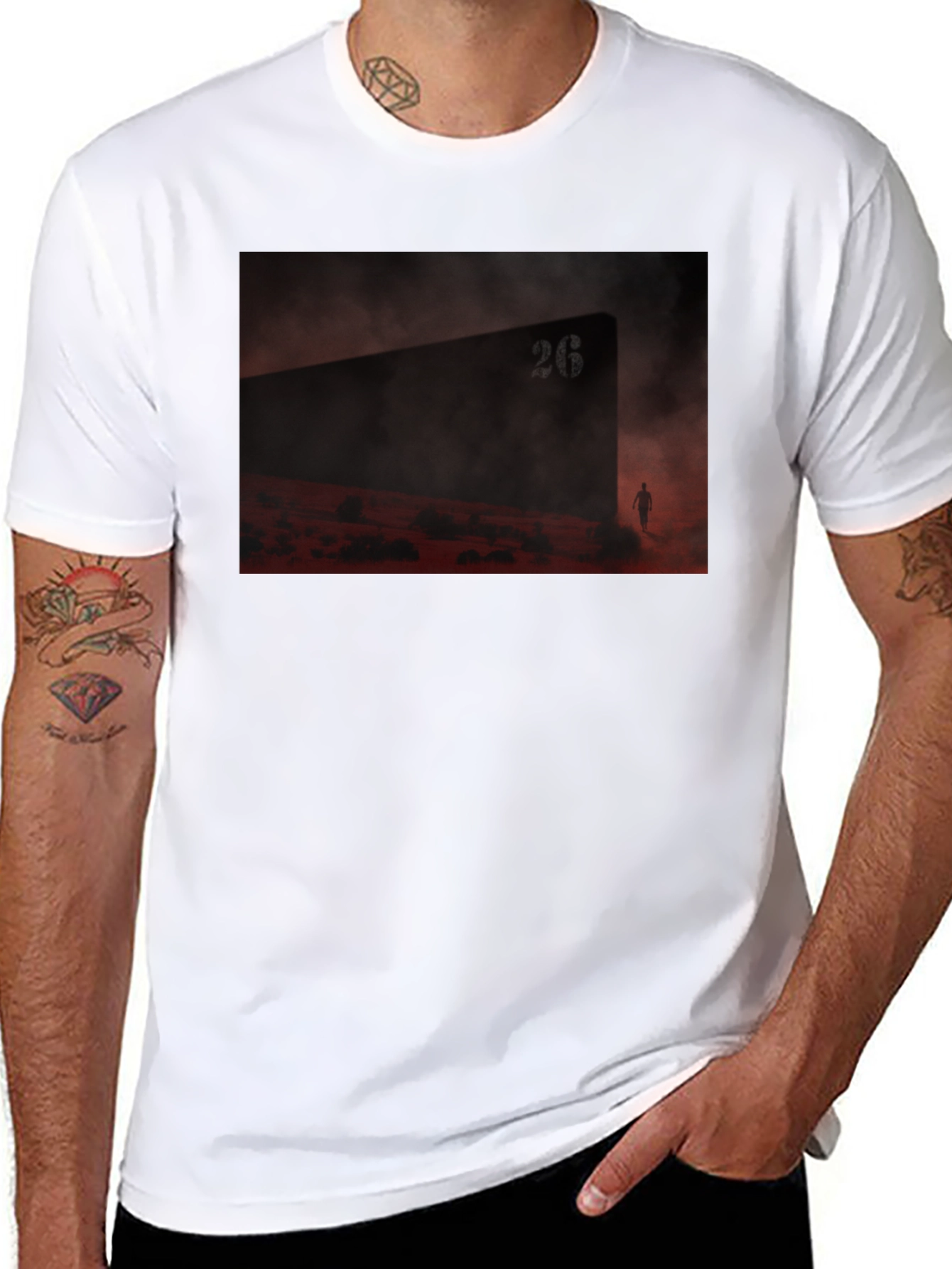 Abstract Landscape Graphic T-Shirt