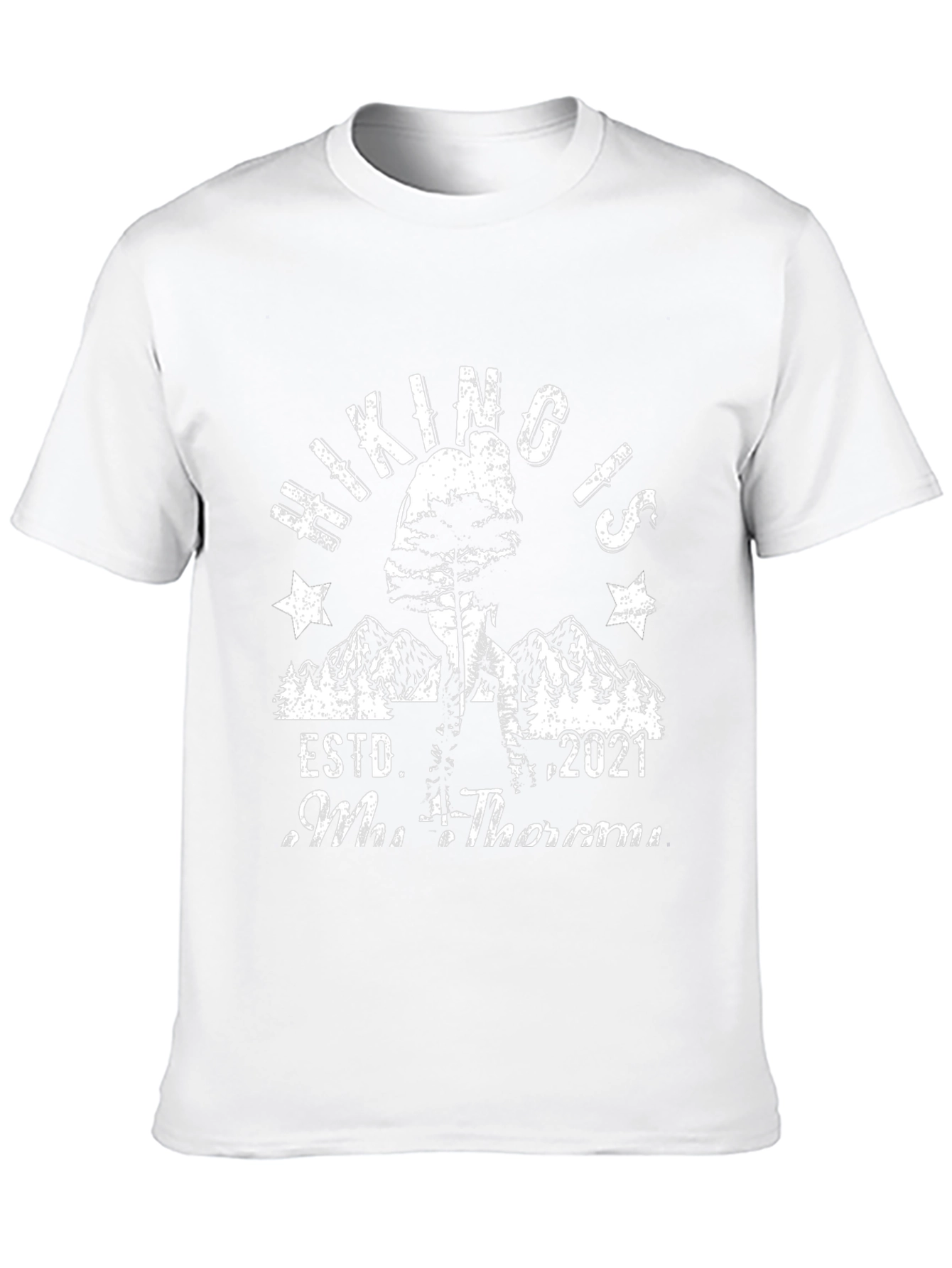Hiking Is My Therapy Black Graphic Tee
