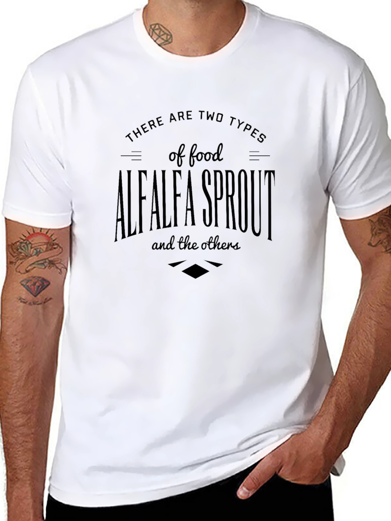 Alfalfa Sprout T-Shirt - Foodie Humor Tee