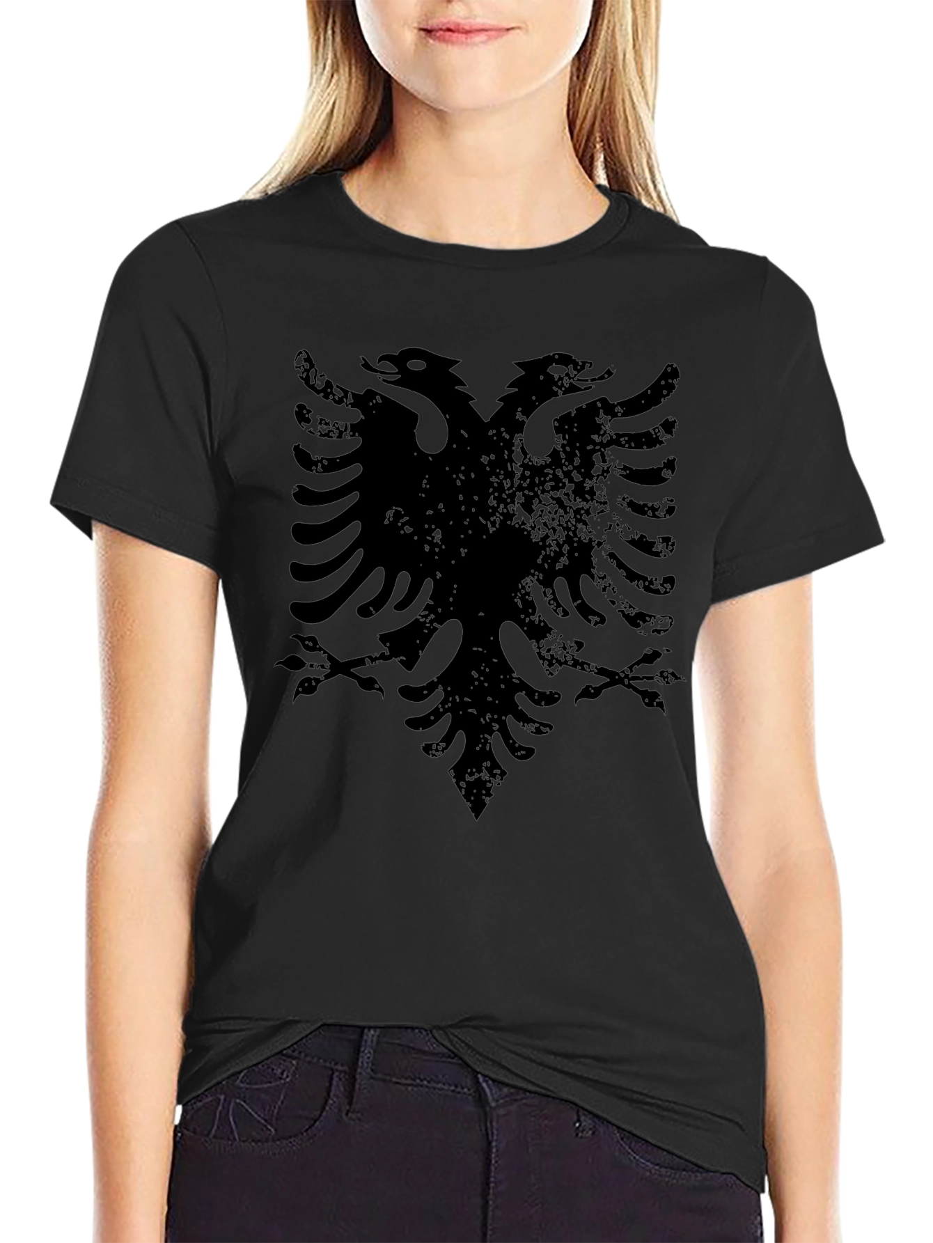 Albanian Eagle Black T-Shirt