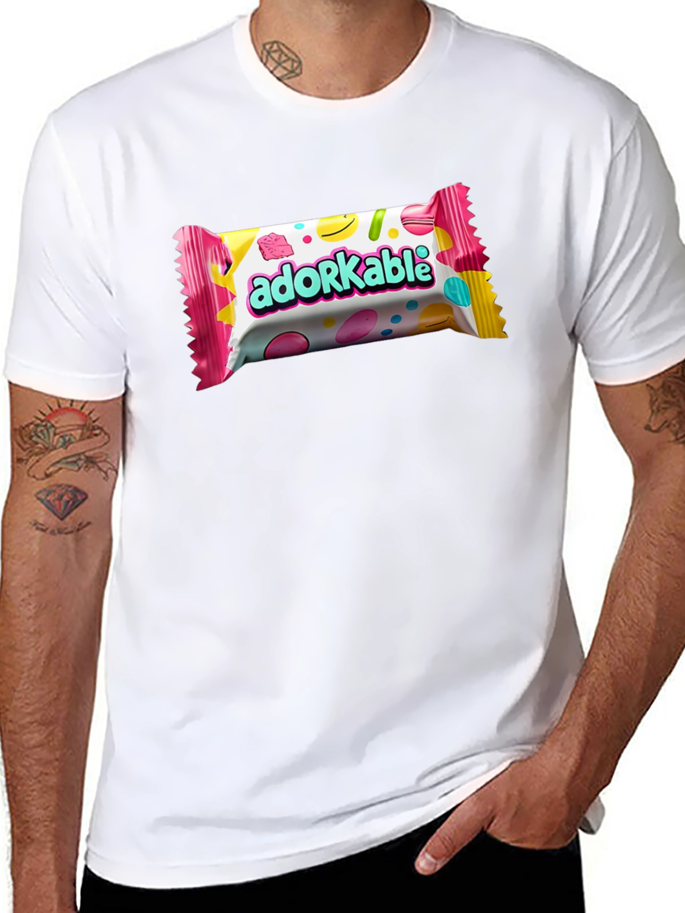 Adorkable Candy Bar Graphic T-Shirt