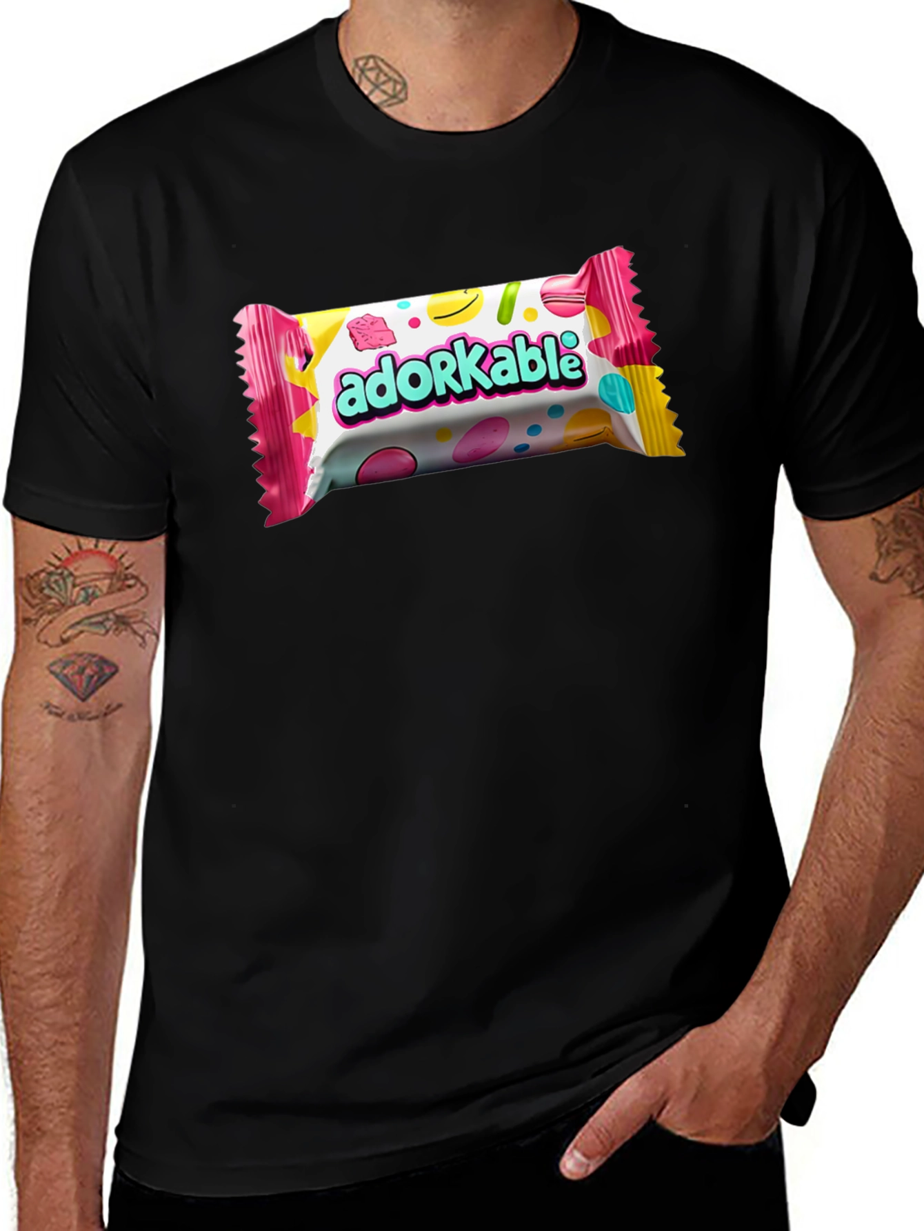 Adorkable Candy Bar Graphic T-Shirt