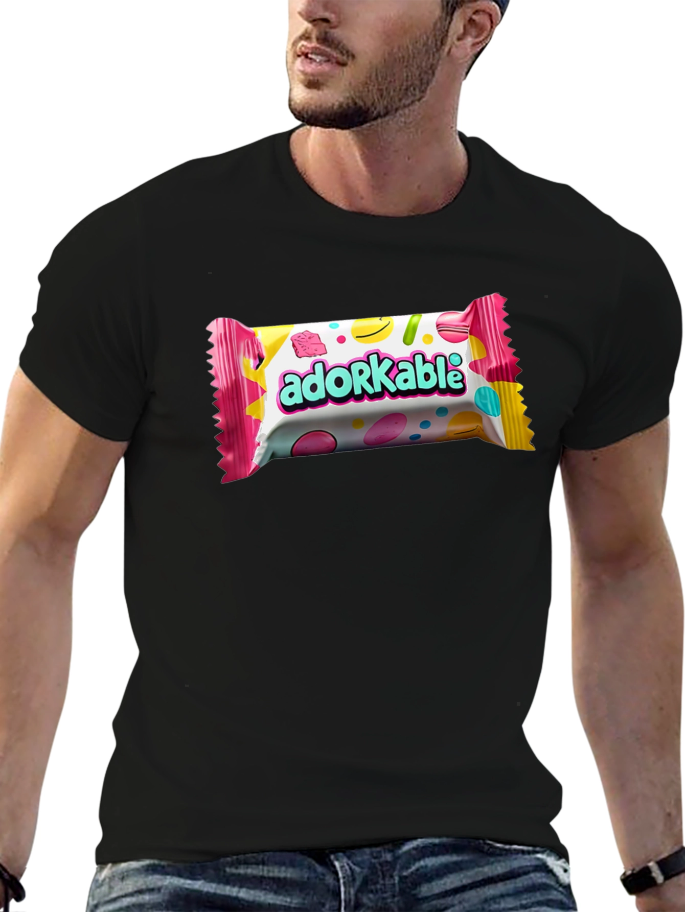 Adorkable Candy Bar Graphic T-Shirt