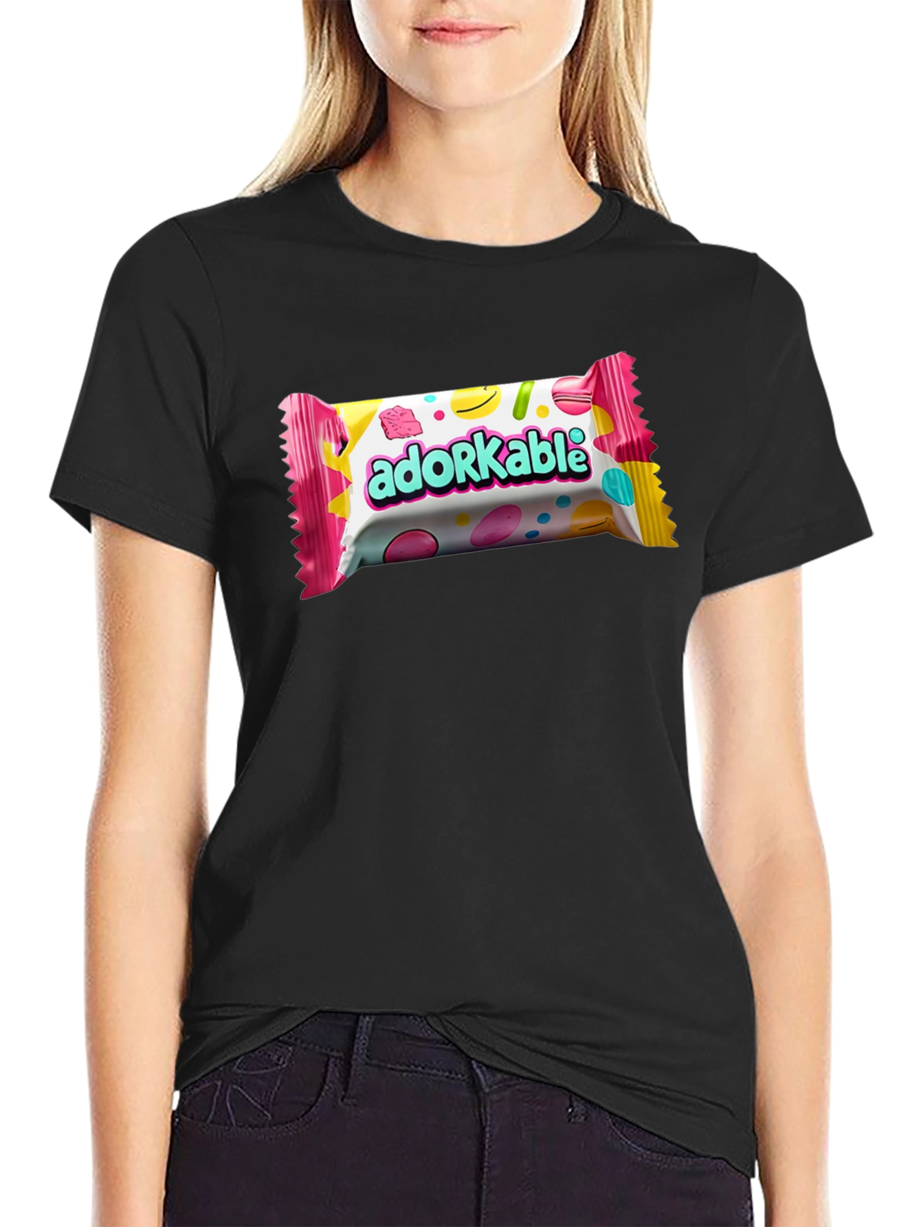 Adorkable Candy Bar Graphic T-Shirt