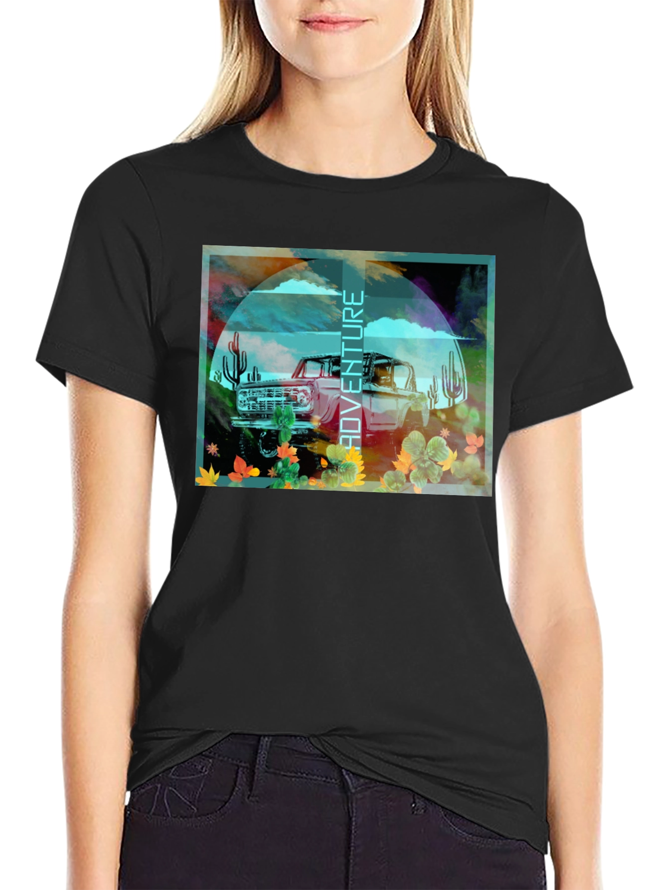 Adventure Graphic T-Shirt - Desert Bronco Design