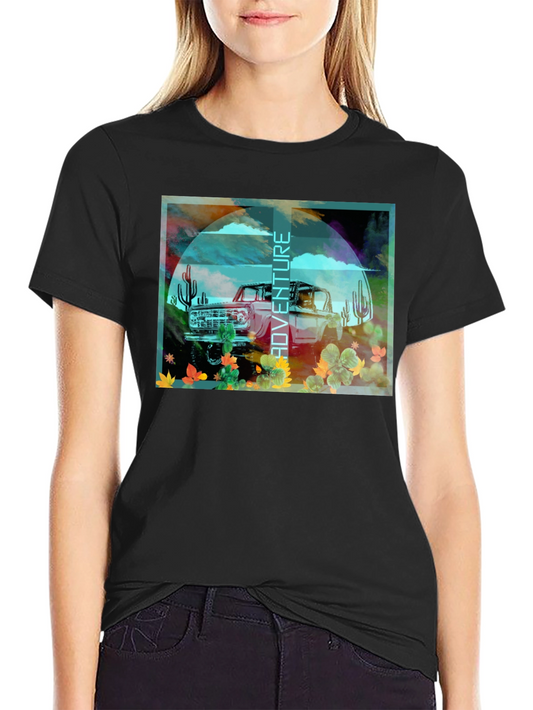 Adventure Graphic T-Shirt - Desert Bronco Design