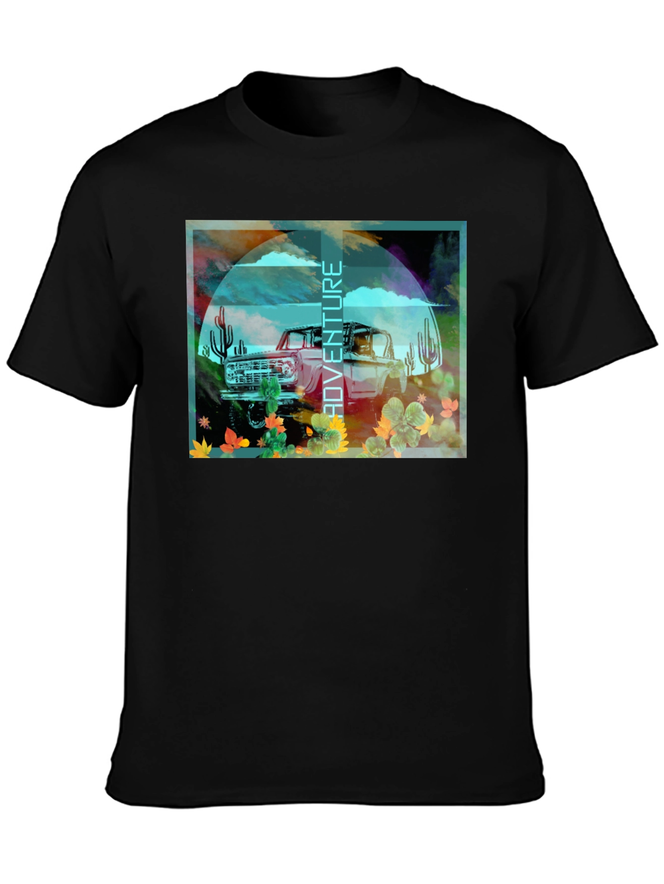 Adventure Graphic T-Shirt - Desert Bronco Design