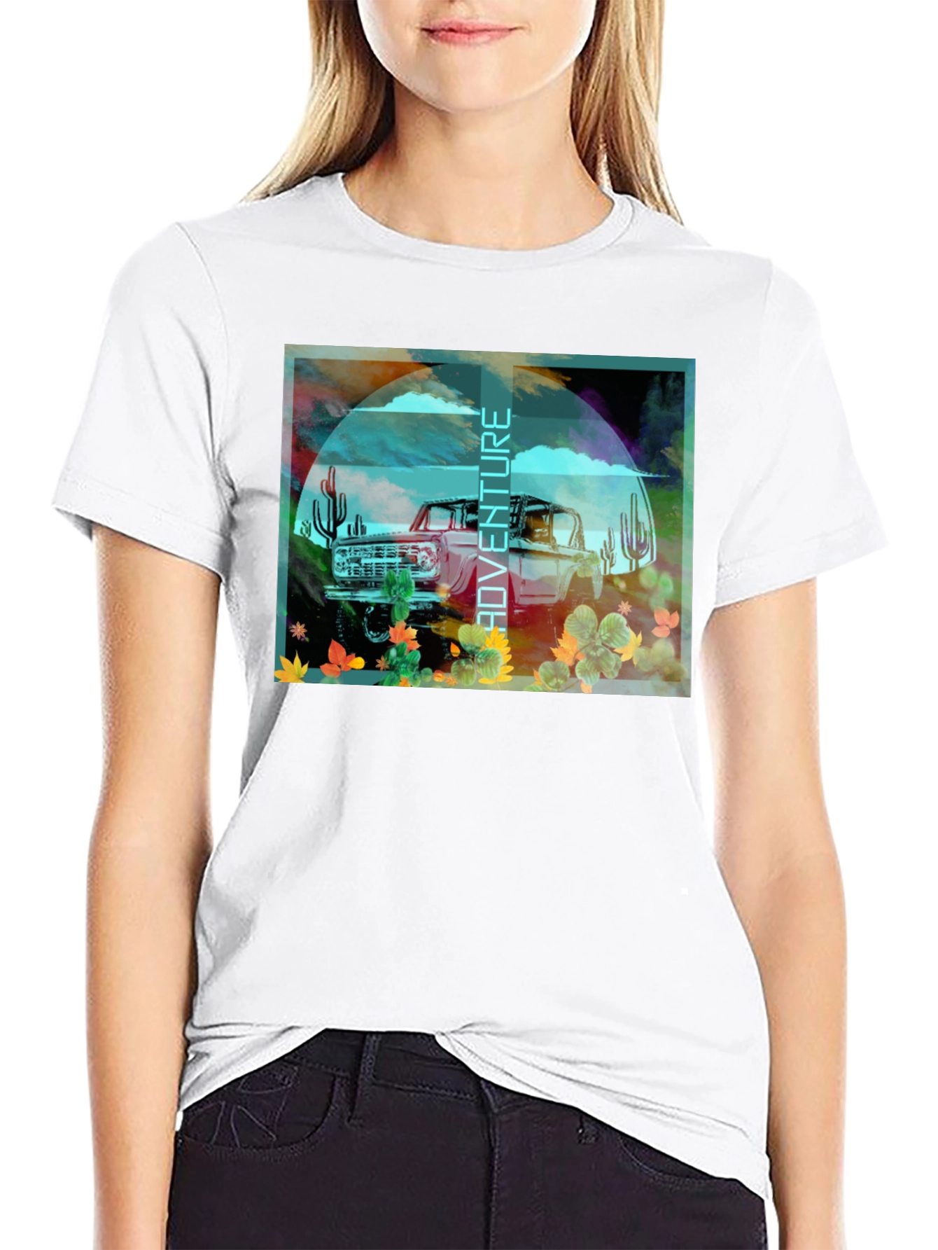 Adventure Graphic T-Shirt - Desert Bronco Design