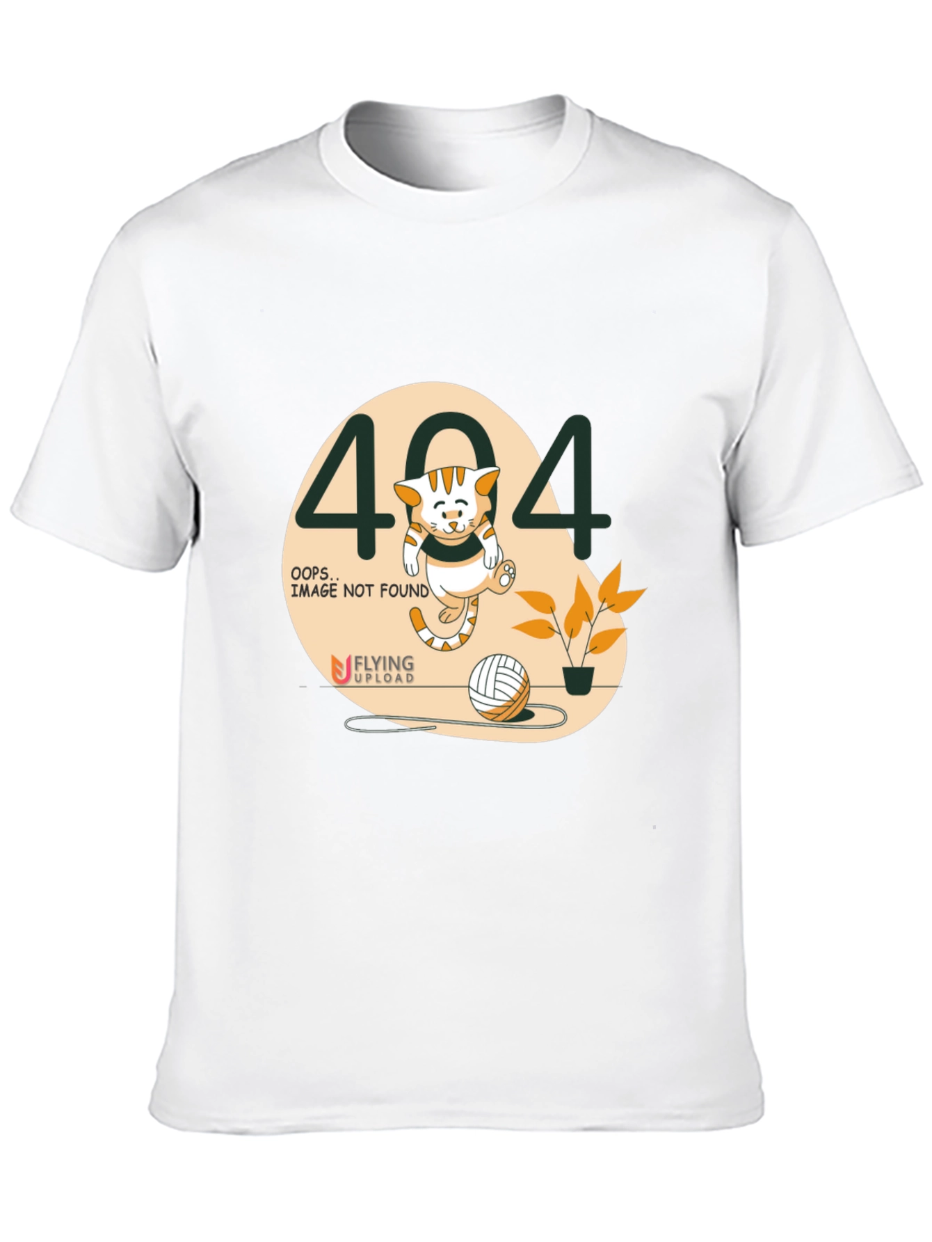 404 Error Not Found Cat Graphic T-Shirt