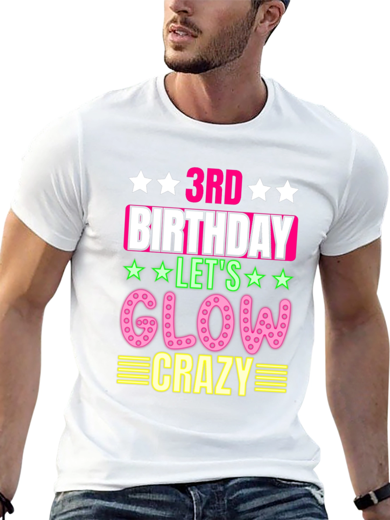 3rd Birthday Glow Crazy T-Shirt