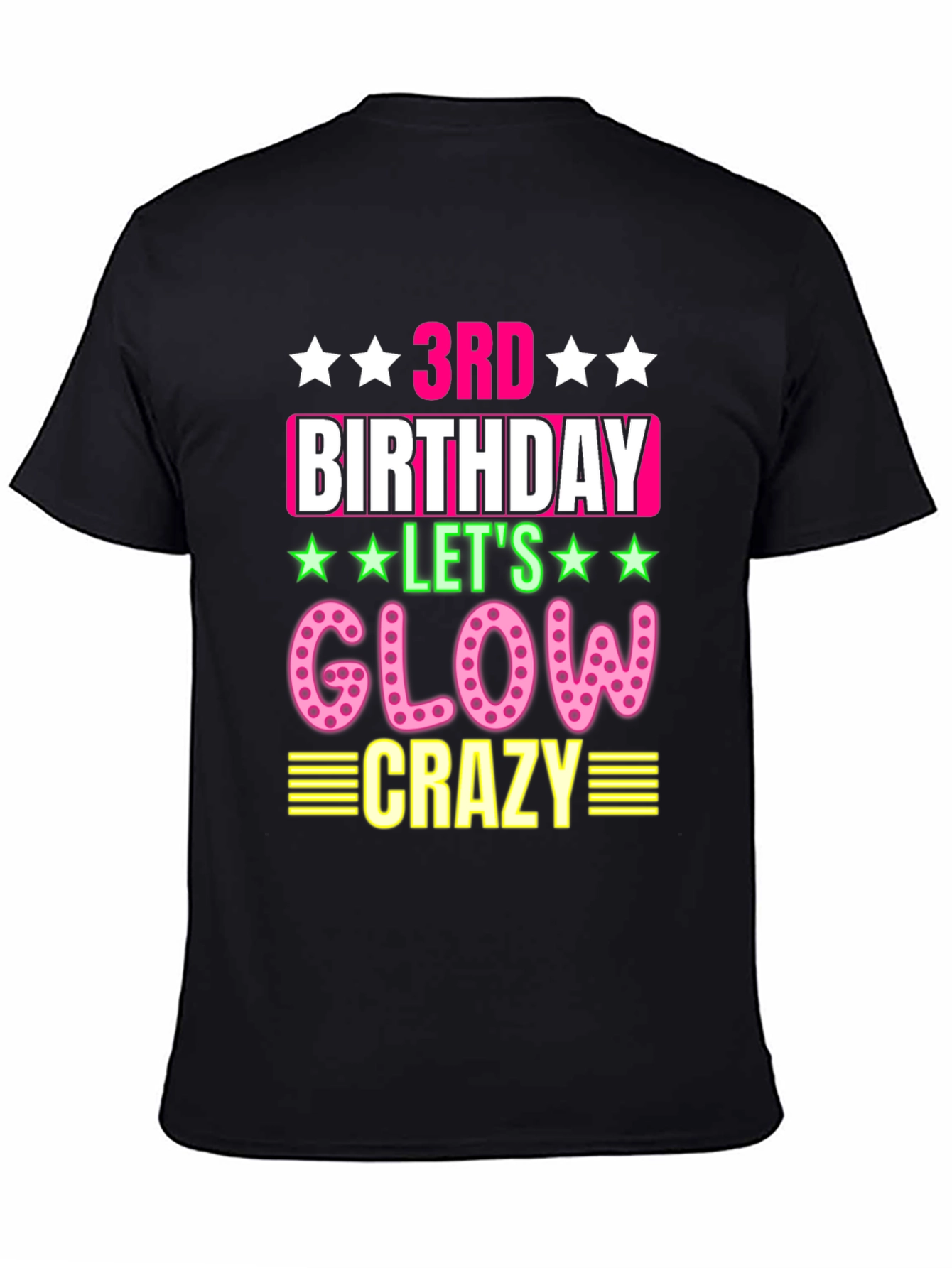 3rd Birthday Glow Crazy T-Shirt
