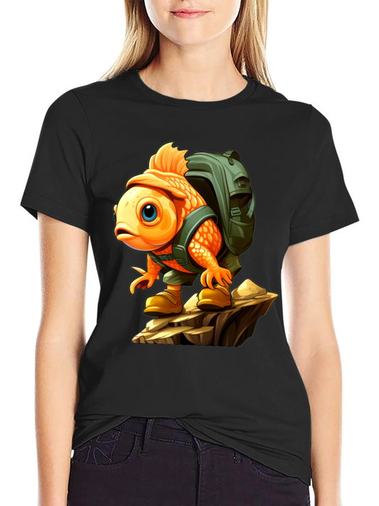 Adventurous Goldfish Graphic Tee
