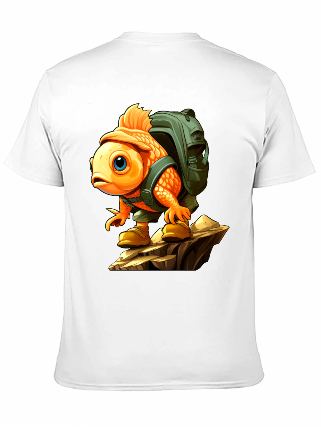 Adventurous Goldfish Graphic Tee