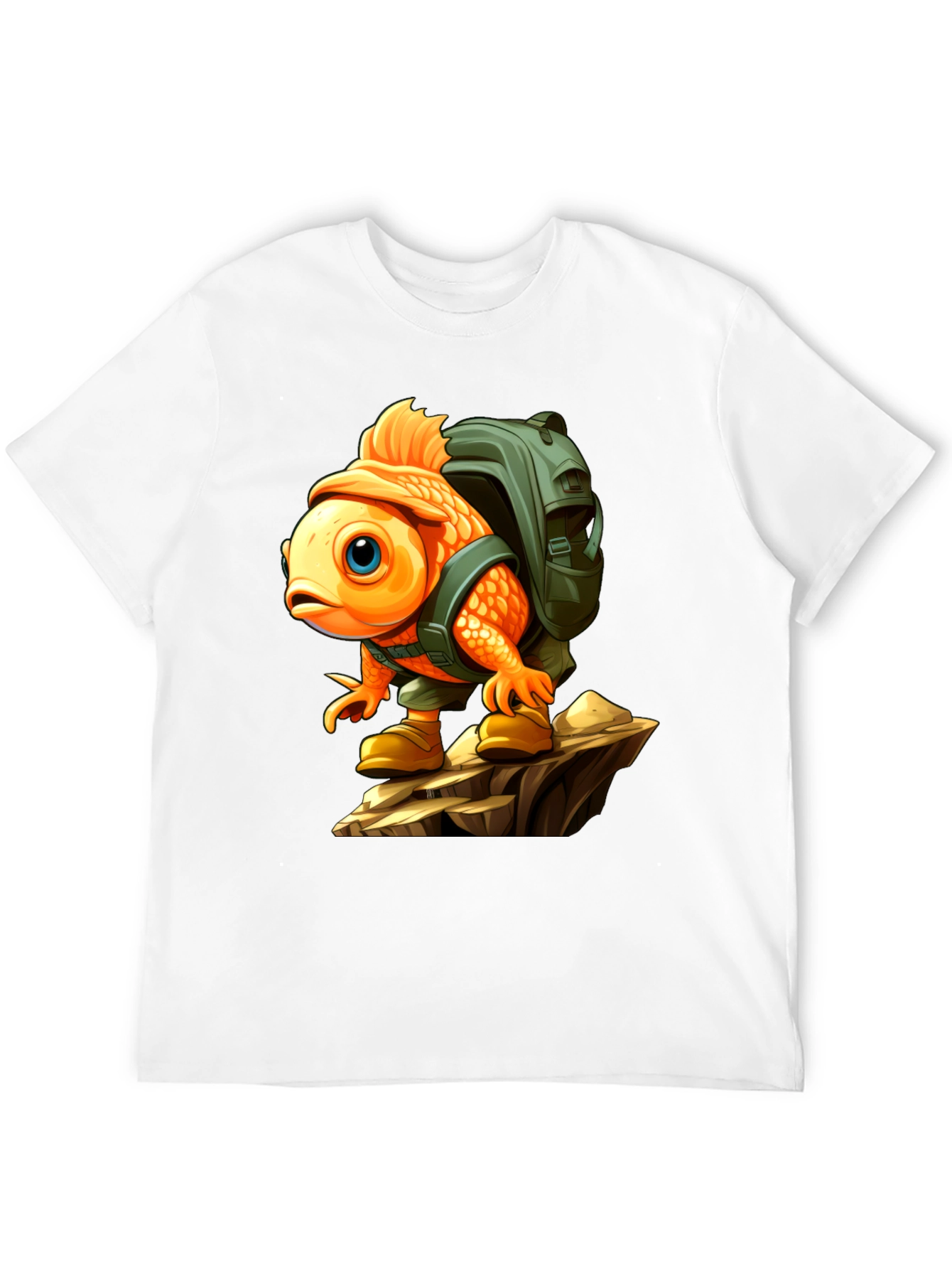 Adventurous Goldfish Graphic Tee