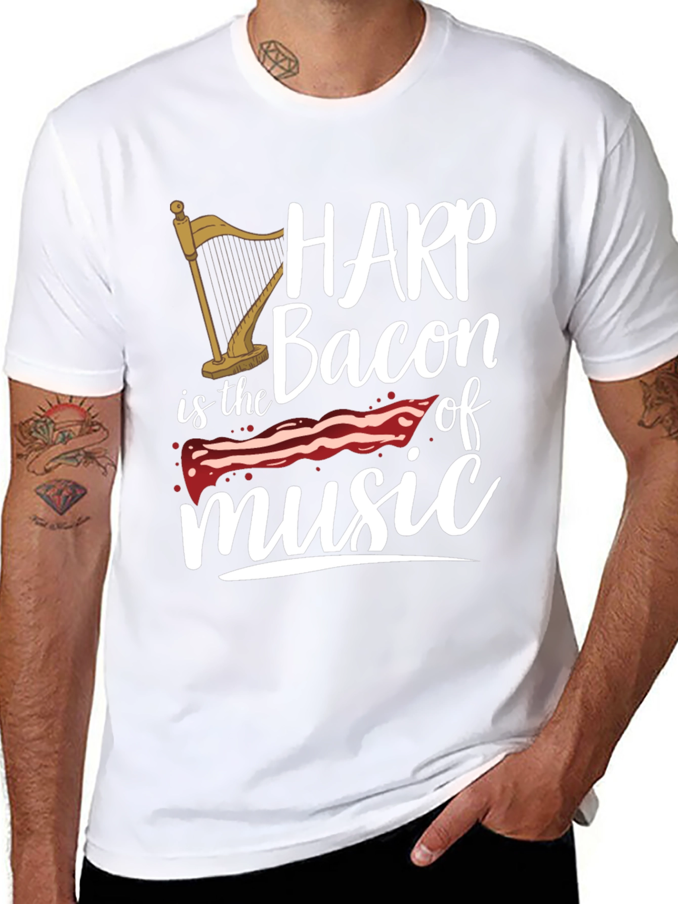 Harp is Bacon of Music T-Shirt