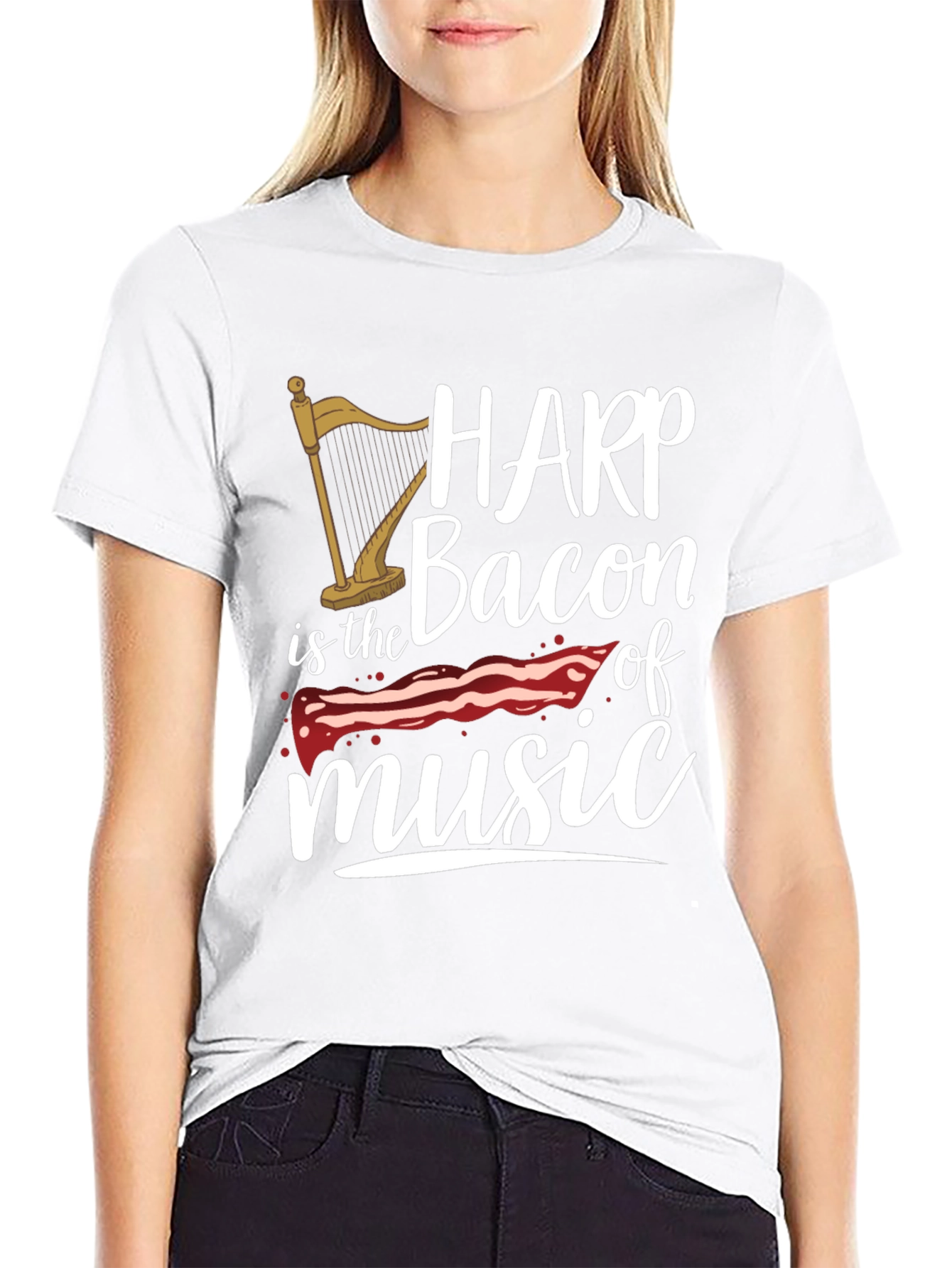Harp is Bacon of Music T-Shirt
