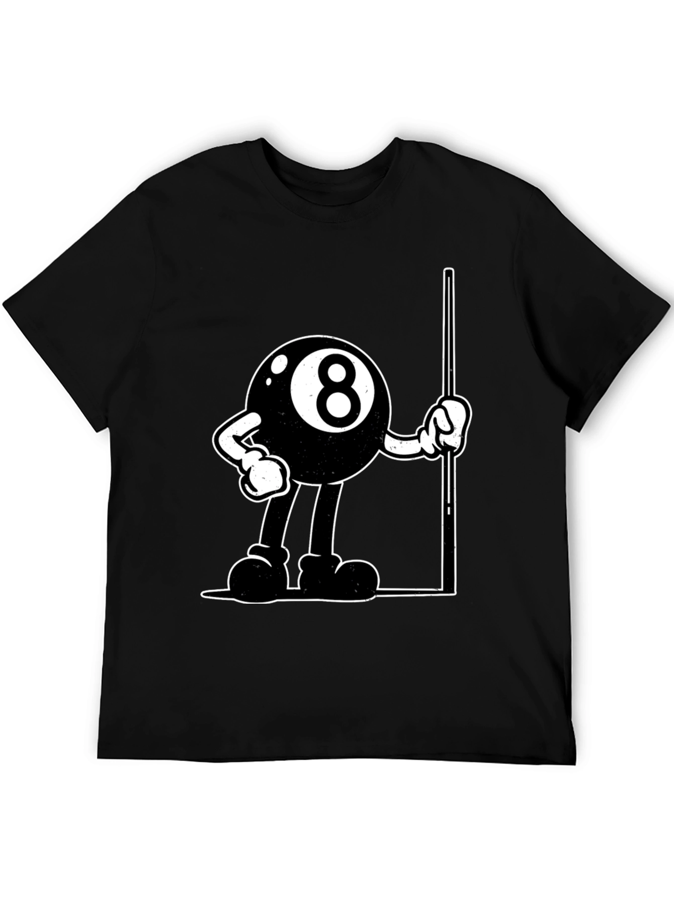 8-Ball Cartoon Graphic T-Shirt