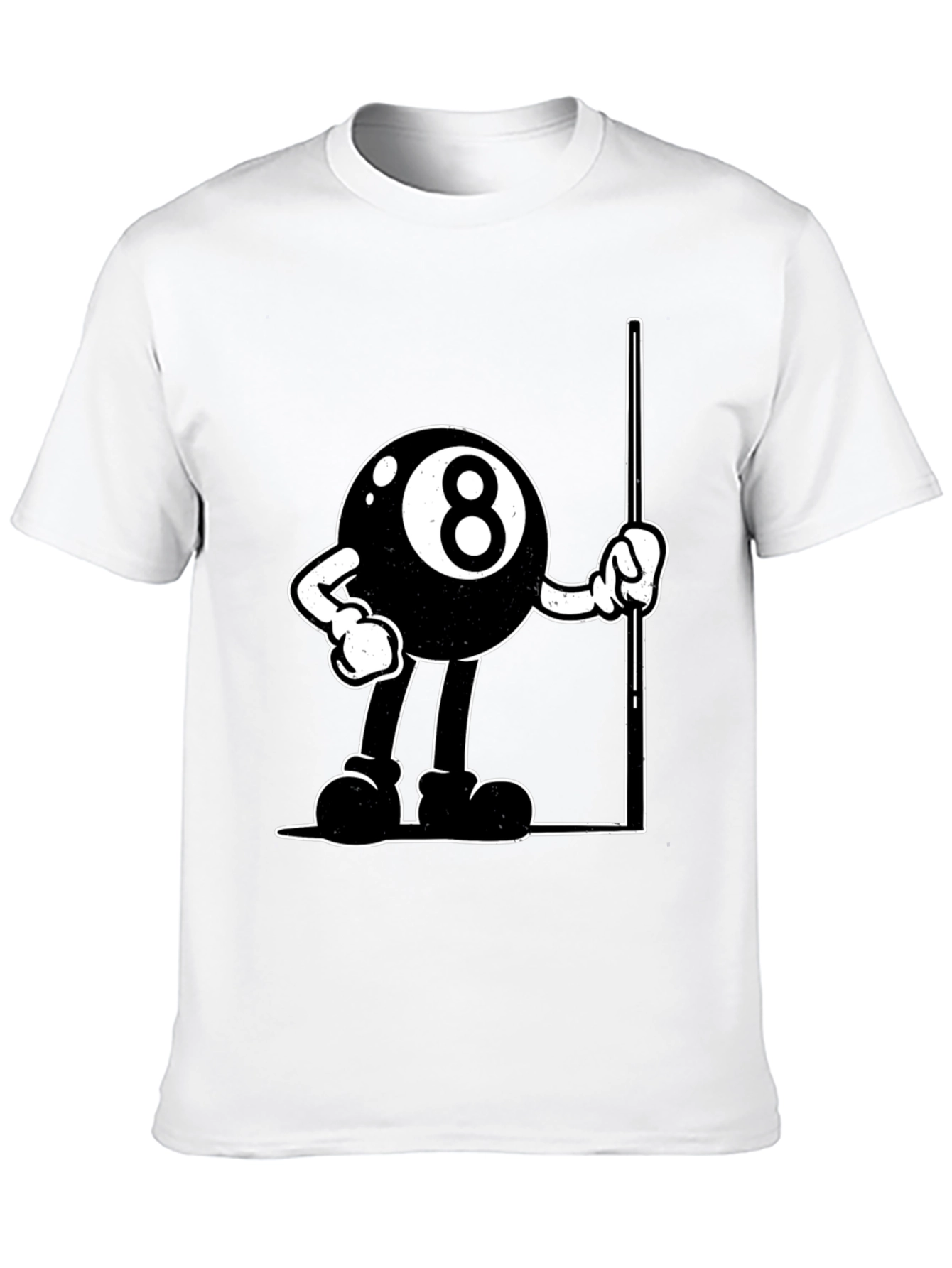 8-Ball Cartoon Graphic T-Shirt