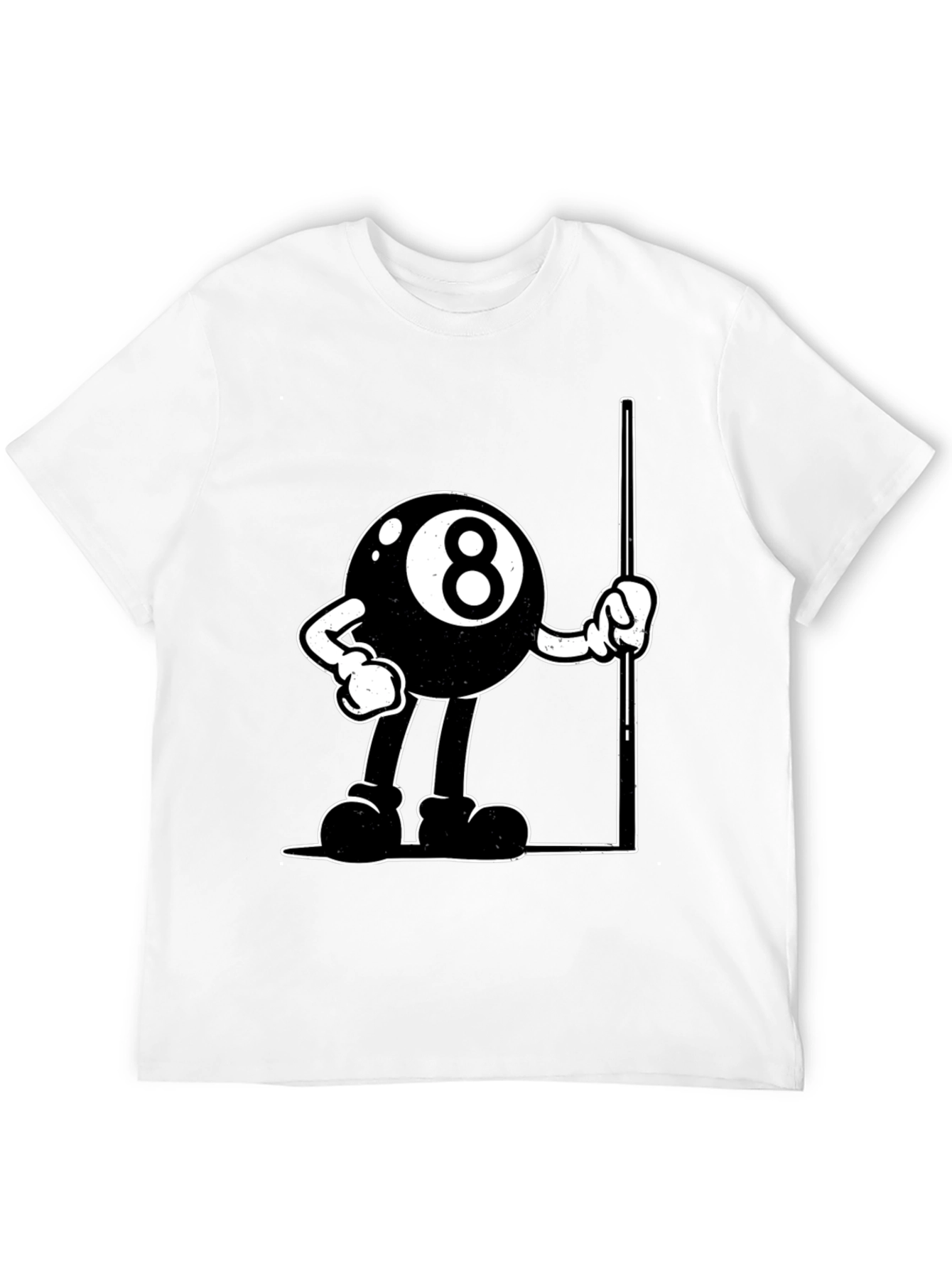 8-Ball Cartoon Graphic T-Shirt